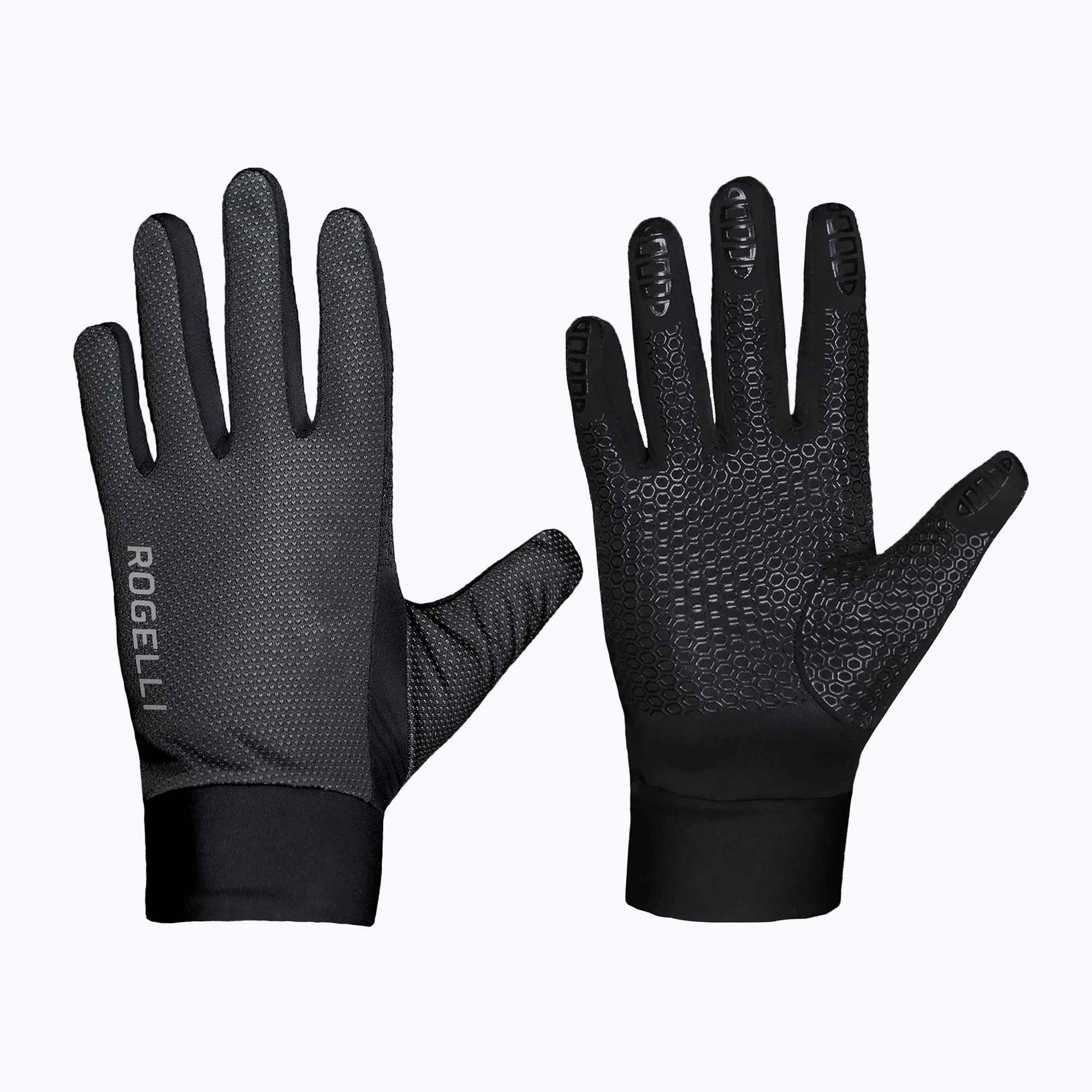 Cyklistické rukavice Rogelli Laval LW Windproof čierne (Laval LW Windproof 006-109)