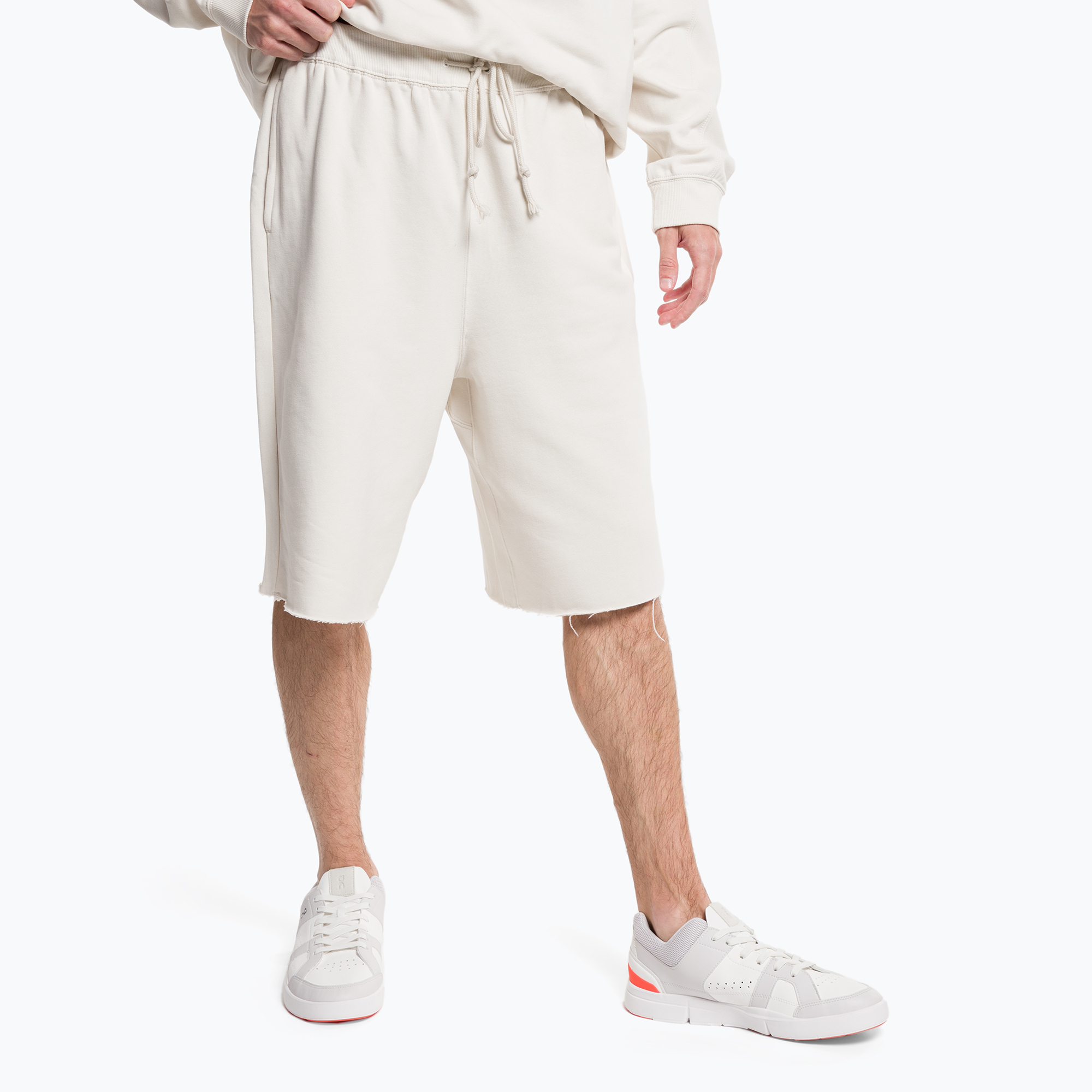Pánske tréningové šortky Calvin Klein 7" Knit 67U chalk (7" Knit 00GMS3S80967U)