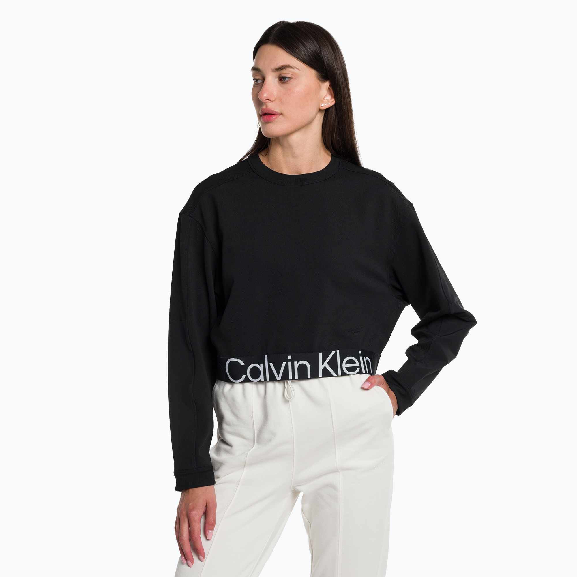 Dámska mikina Calvin Klein Pullover black beauty (Pullover 00GWS3W303BAE)