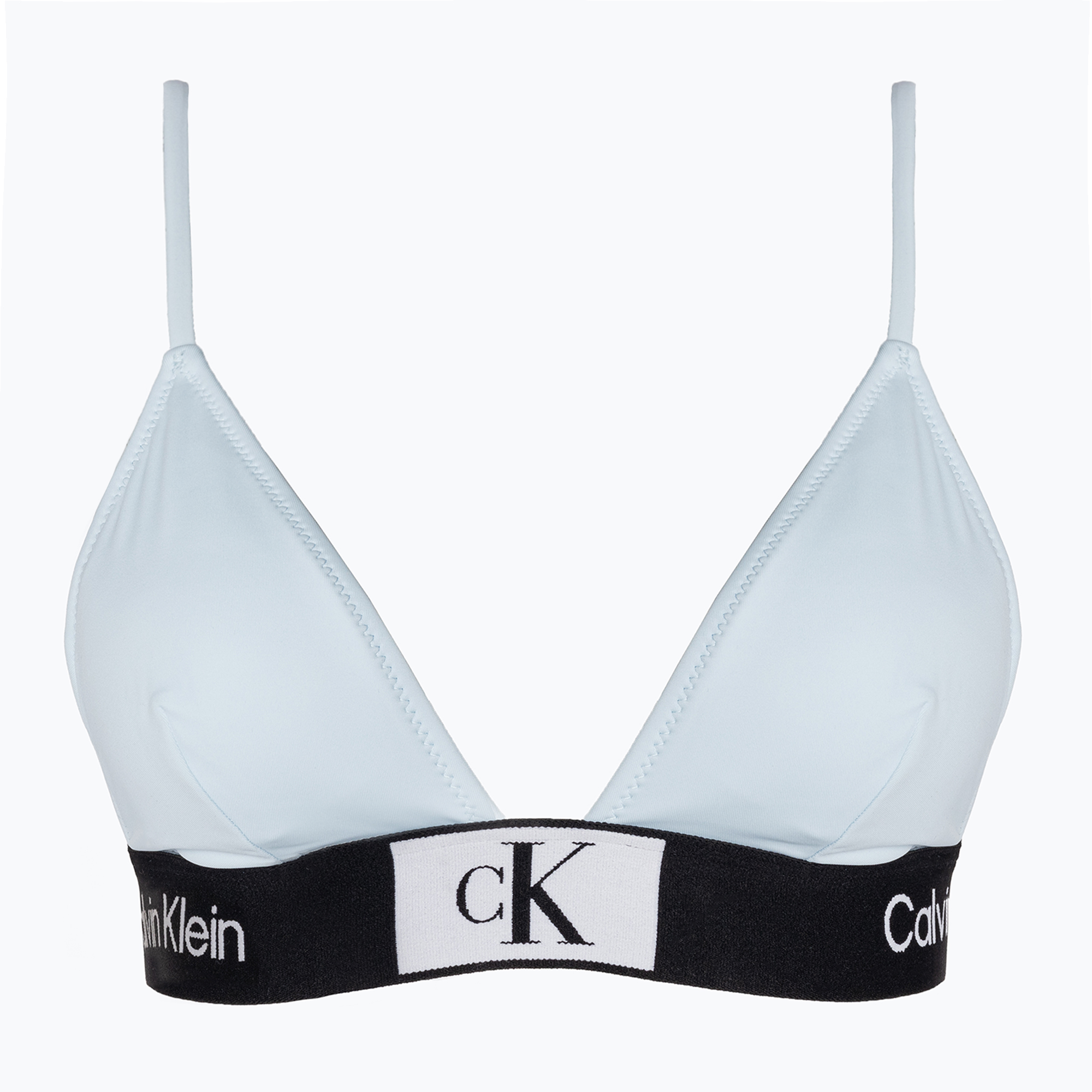 Calvin Klein Triangle-Rp modrý vrchný diel plaviek (Triangle-Rp KW0KW02256CYR)