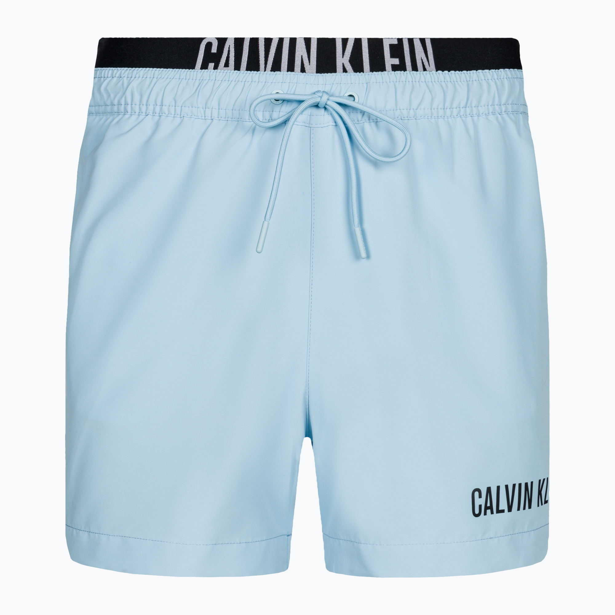 Pánske plavecké šortky Calvin Klein Medium Double WB powder aqua