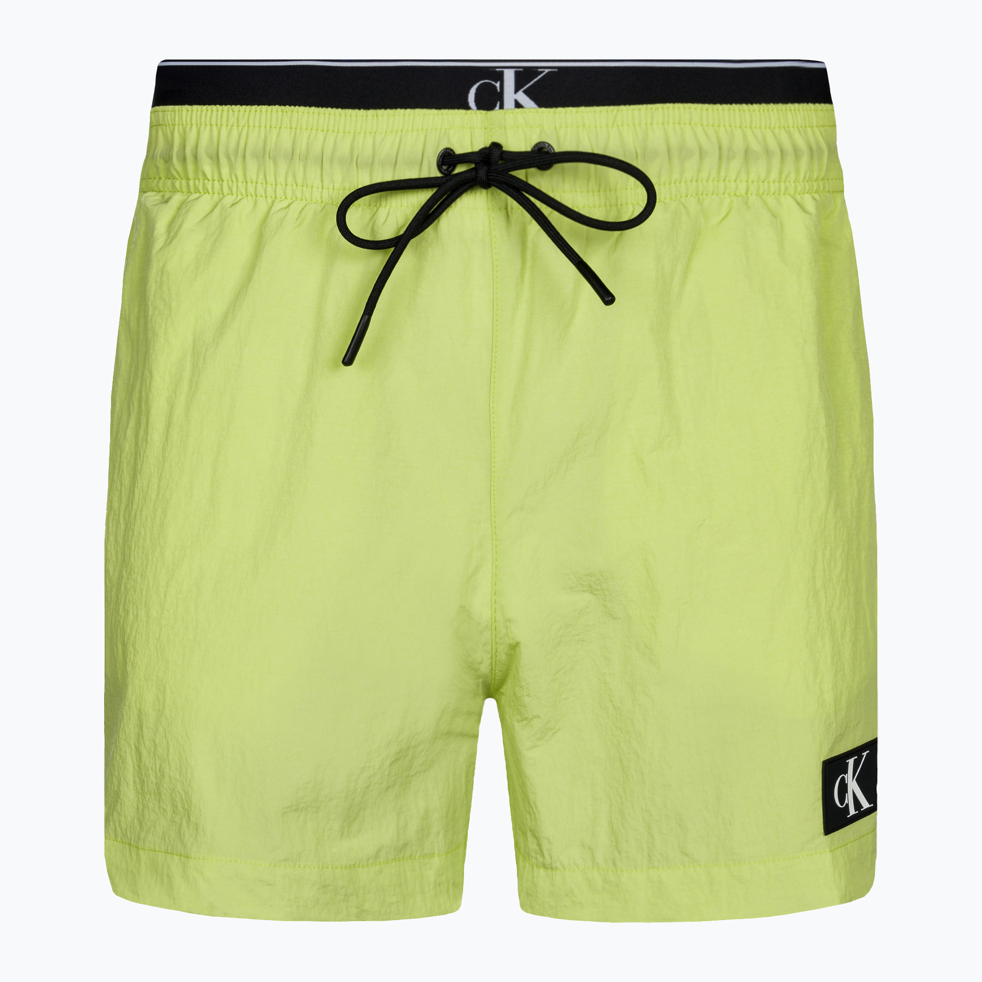 Pánske plavecké šortky Calvin Klein Medium Double WB sharp green