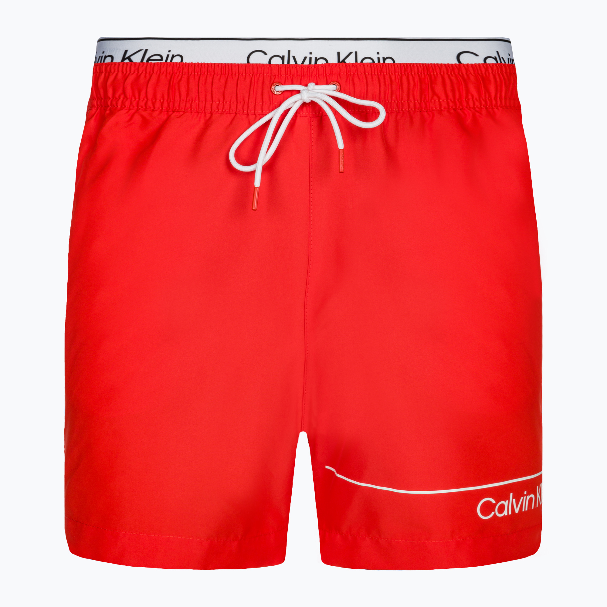 Pánske plavecké šortky Calvin Klein Medium Double WB Hot Heat