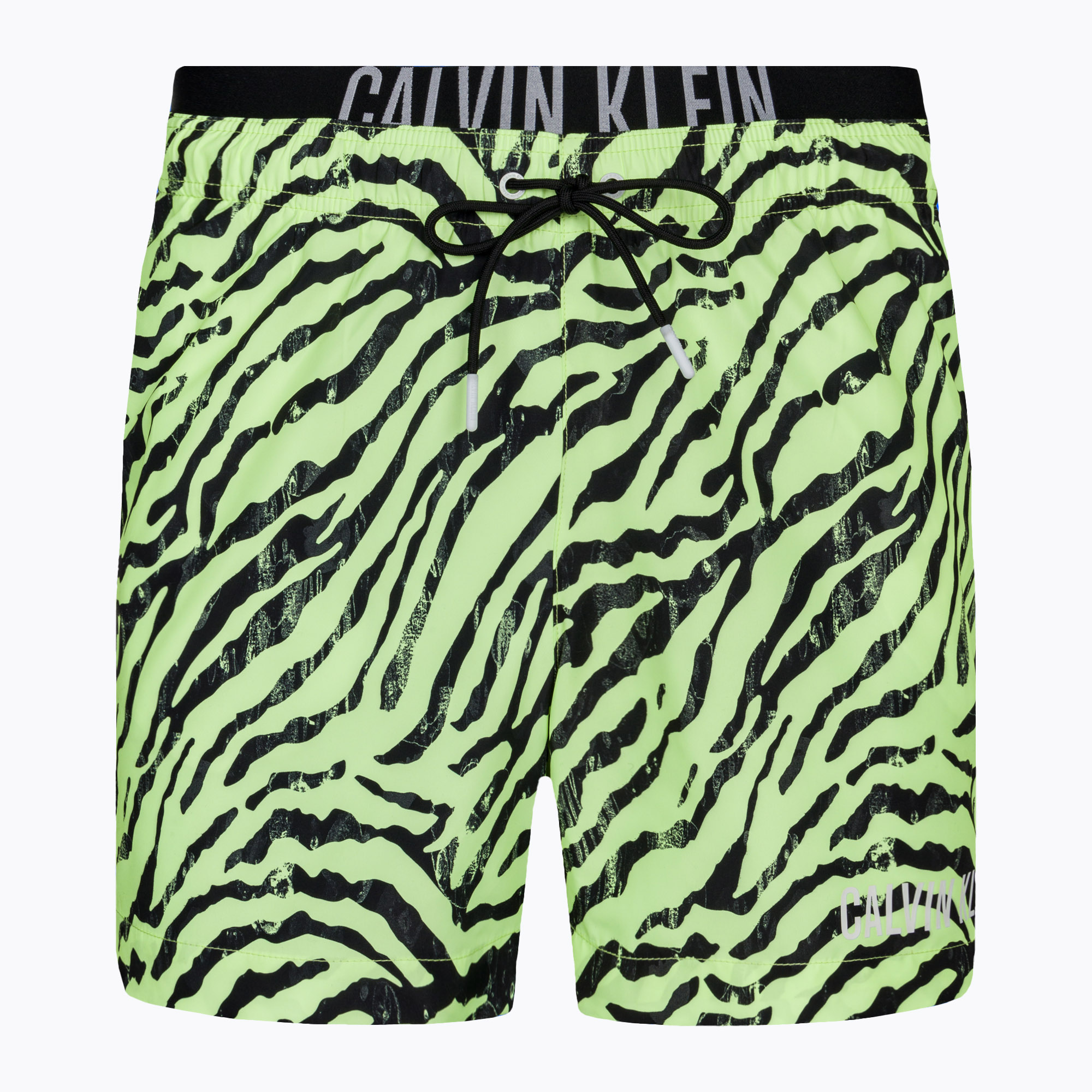 Pánske plavecké šortky Calvin Klein Medium Double WB-Print zebra citrust burst