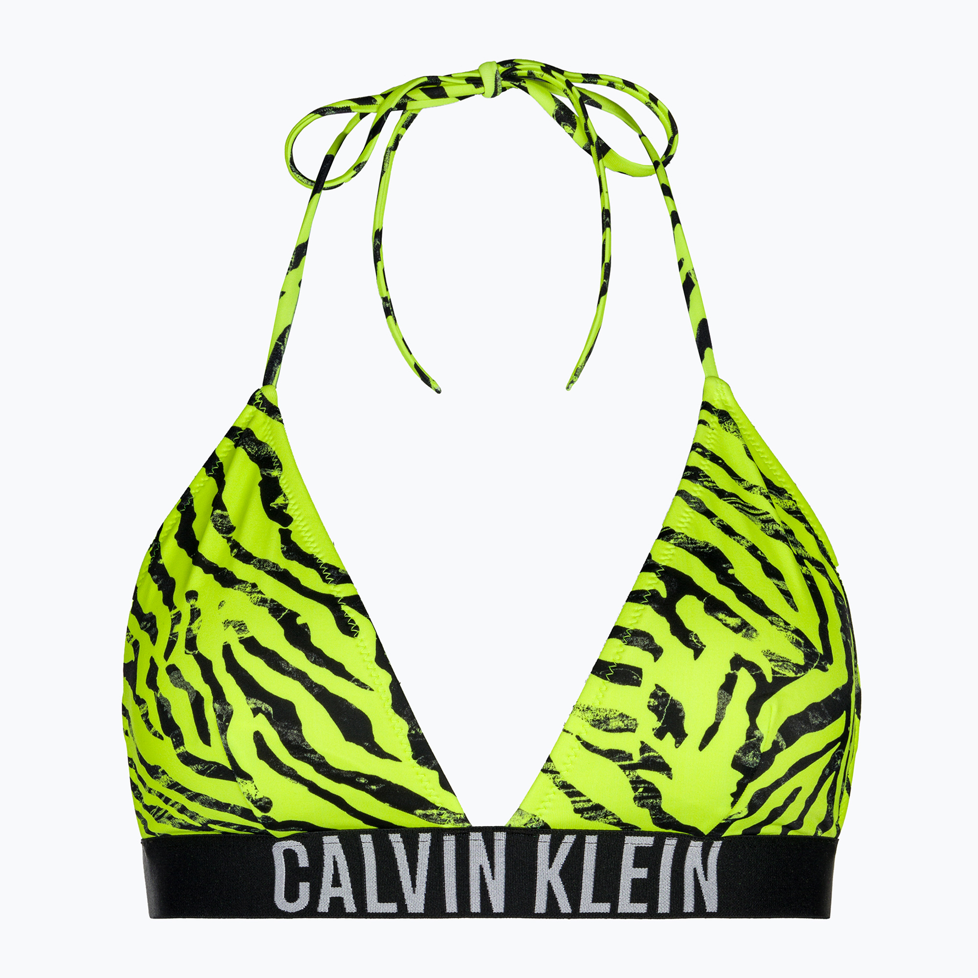 Calvin Klein Triangle-RP Tlač zebra citrust burst vrchný diel plaviek