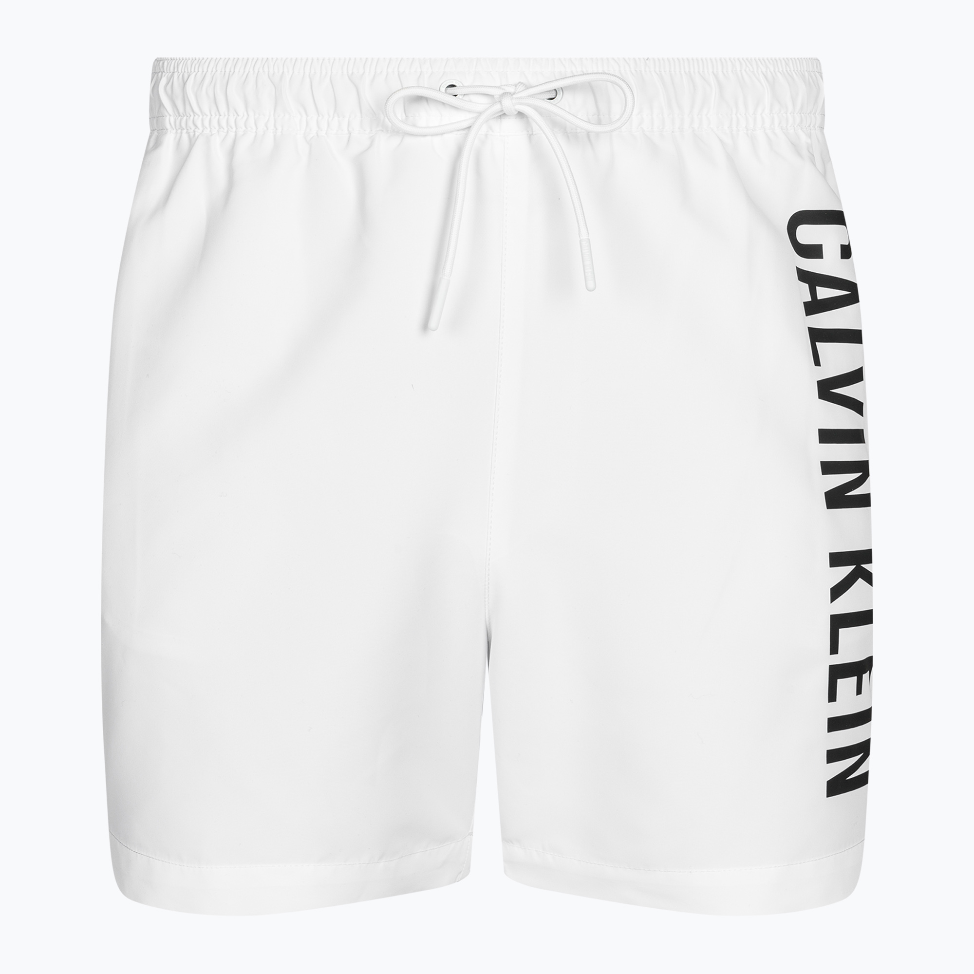 Pánske biele plavecké šortky Calvin Klein Medium Drawstring classic