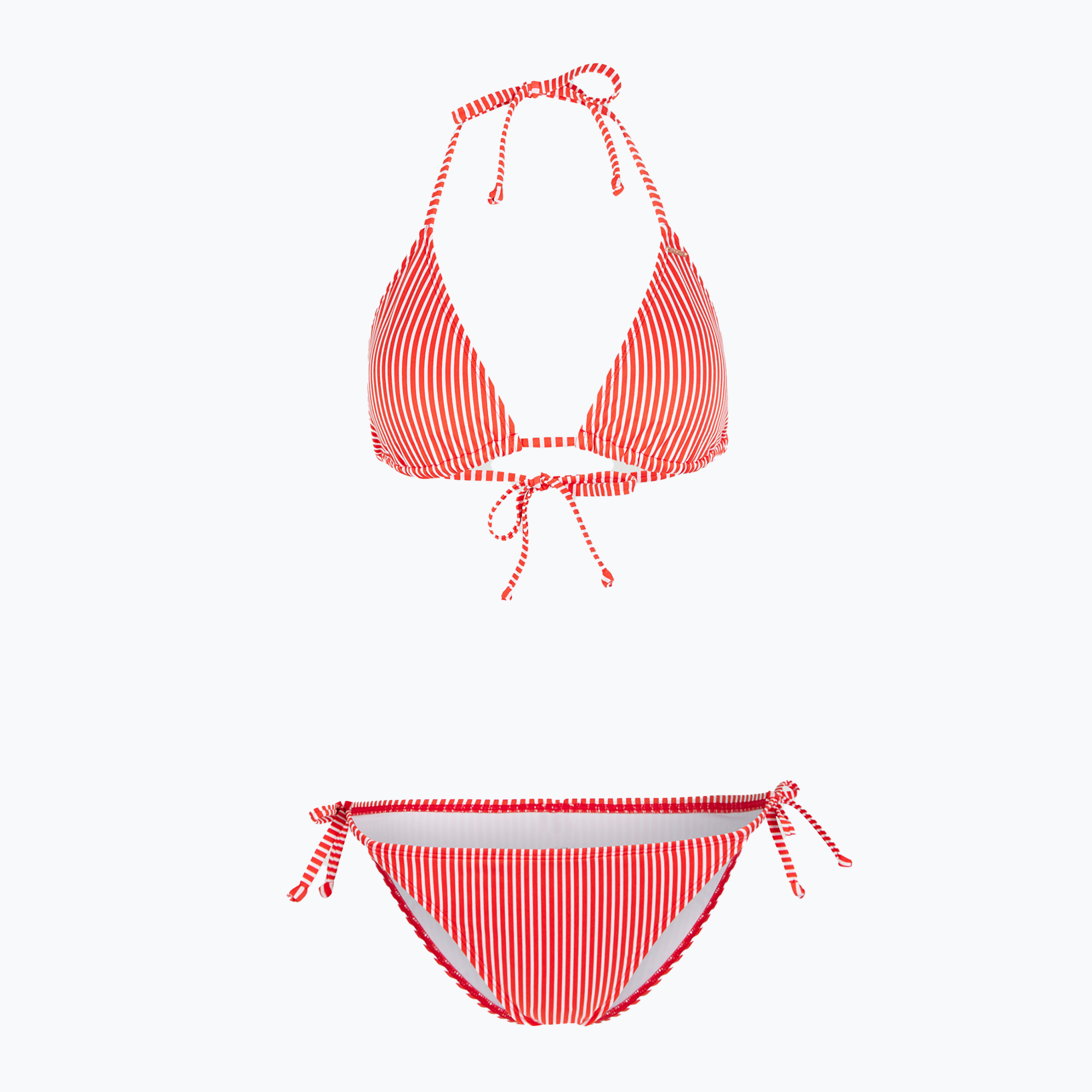 Dámske dvojdielne plavky O'Neill Capri Bondey Bikini red simple stripe (Capri Bondey 1800116-33026)