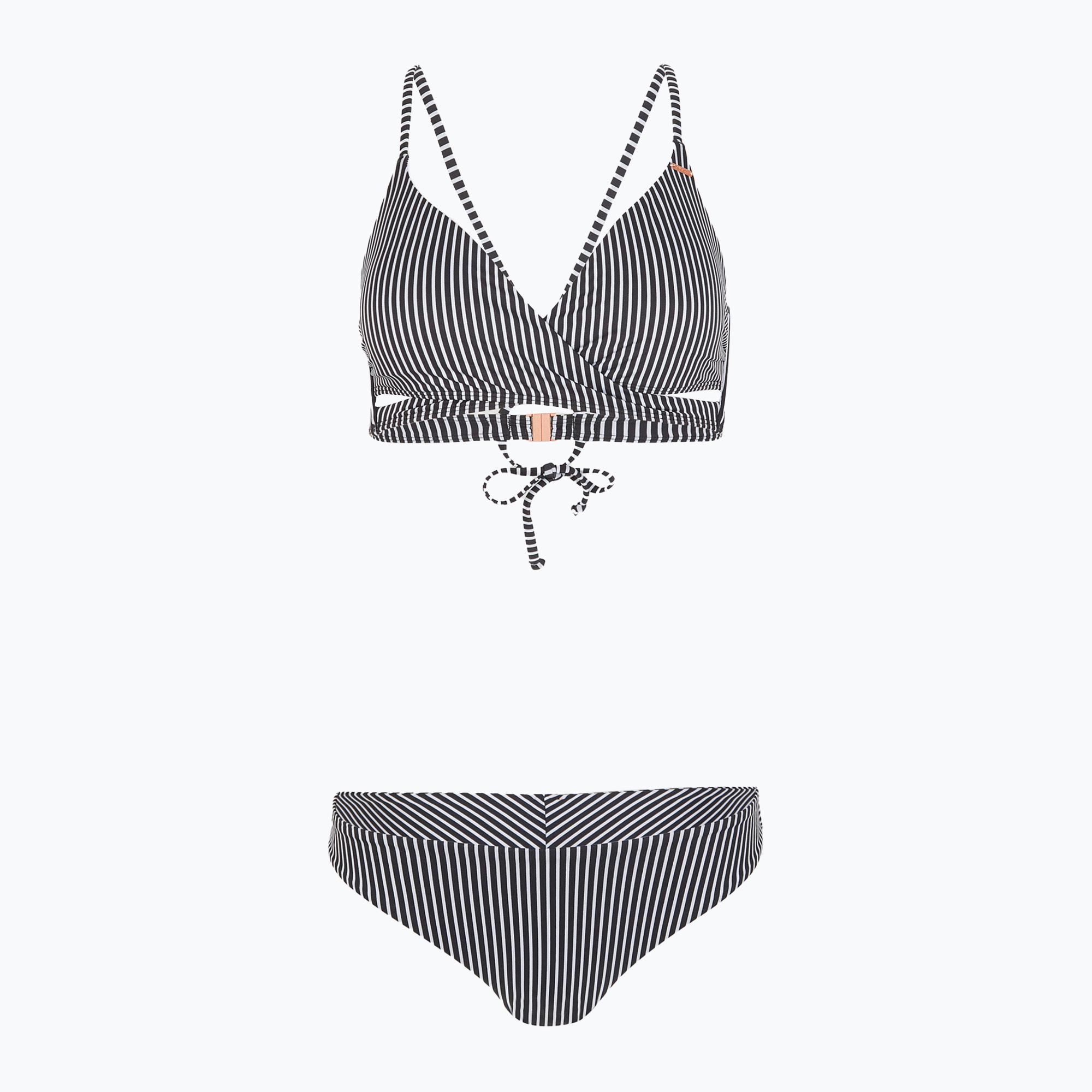 Dámske dvojdielne plavky O'Neill Baay Maoi Bikini black simple stripe