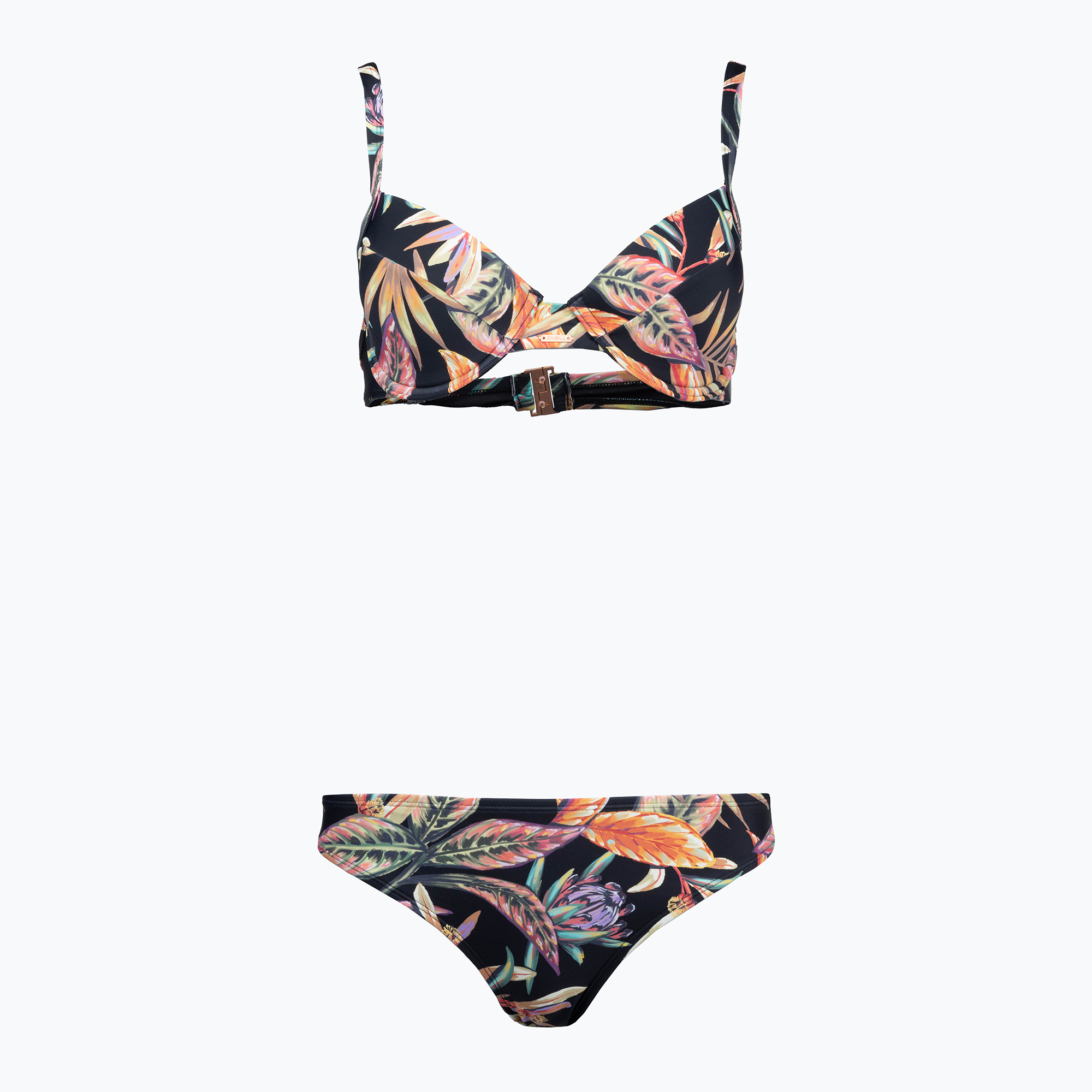 Dámske dvojdielne plavky O'Neill Julia Wb Rita Bikini black tropical flower (Julia Wb Rita 1800128-39033)