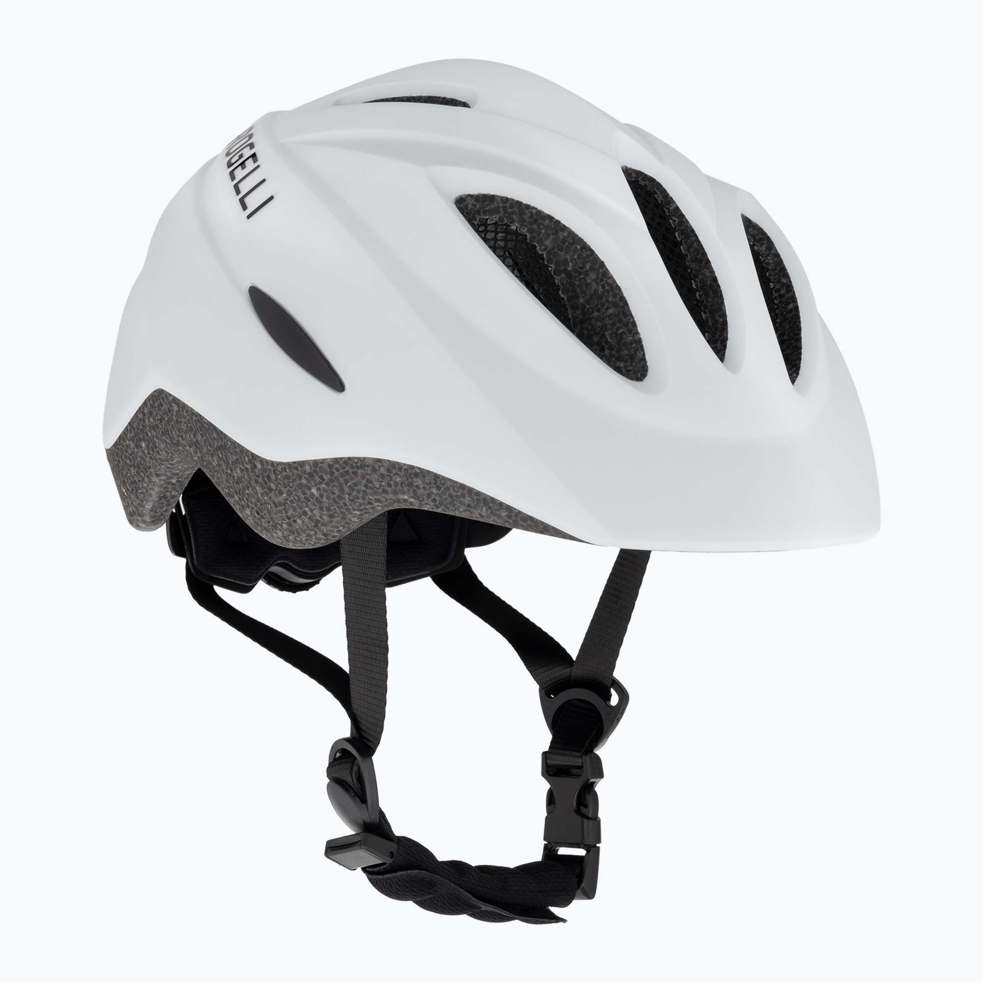 Detská cyklistická prilba Rogelli Start biela/čierna (Start Jr ROG351064)