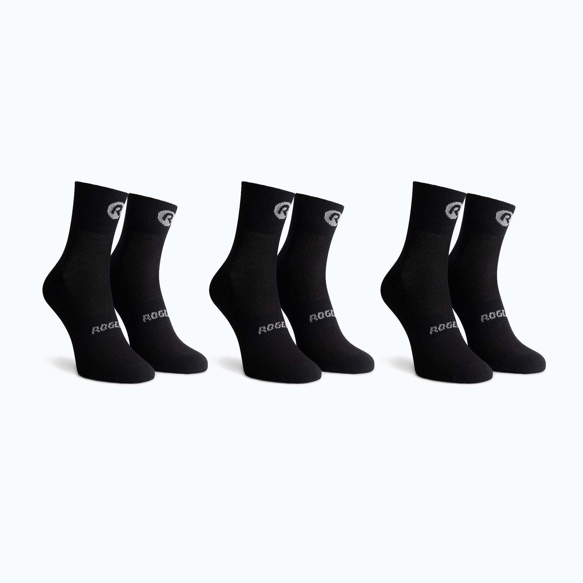 Rogelli Core ponožky 3 páry čierne (Core 3-pack ROG351589)