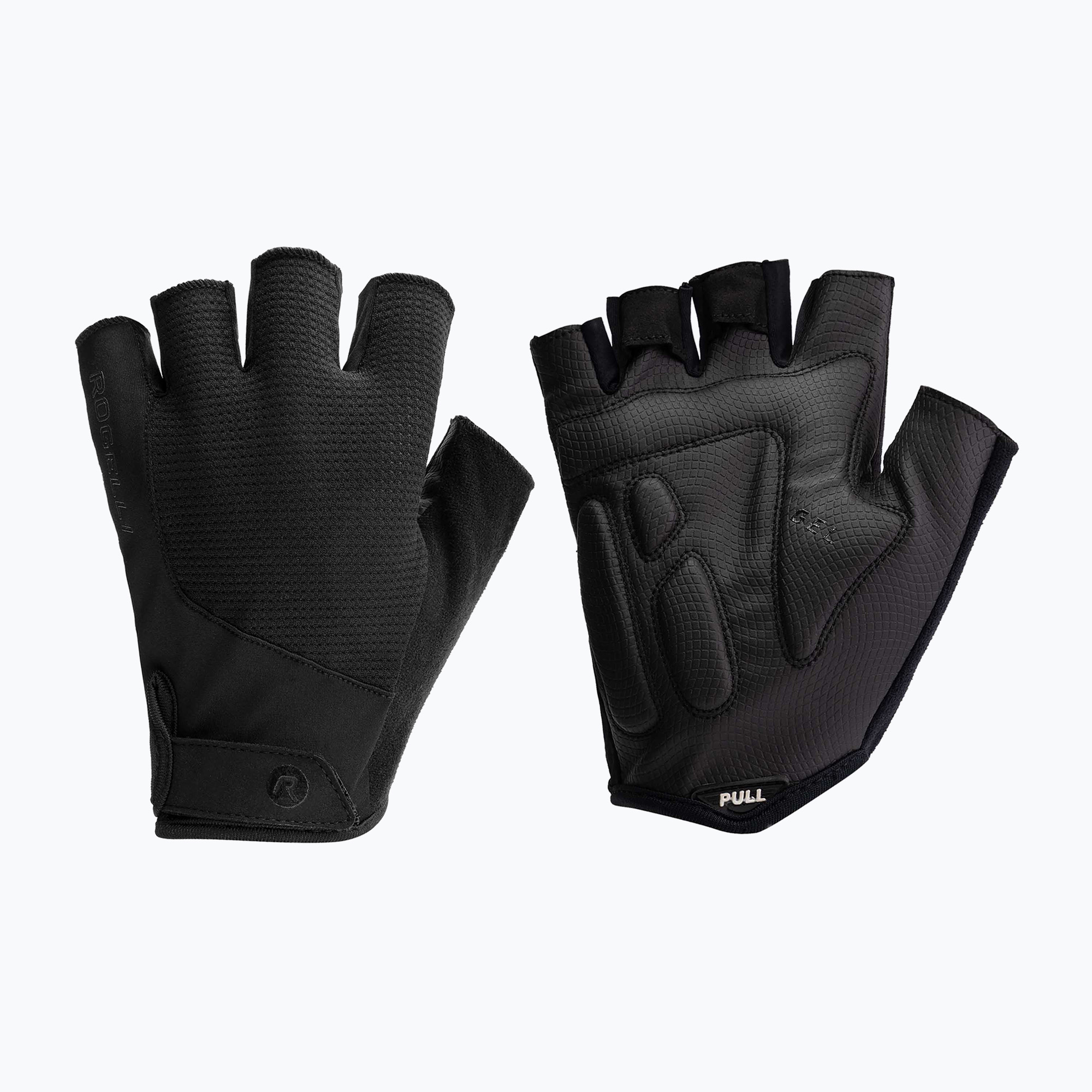 Pánske cyklistické rukavice Rogelli Essential black (Essential ROG351611)