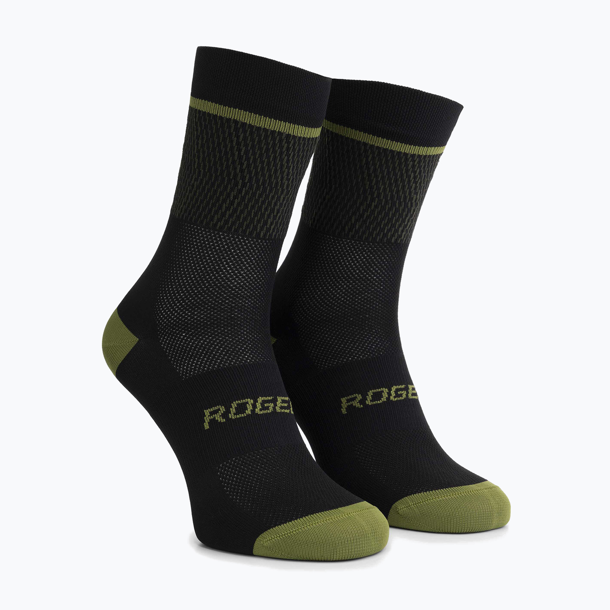Cyklistické ponožky Rogelli Hero II green/black (Hero II ROG352289)