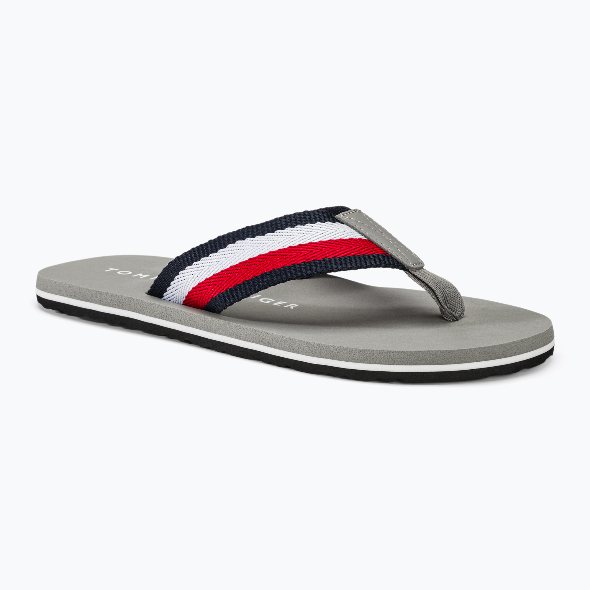 Pánske žabky Tommy Hilfiger Corporate Beach Sandal antique silver (Corporate Beach Sandal FM0FM05094PRT)