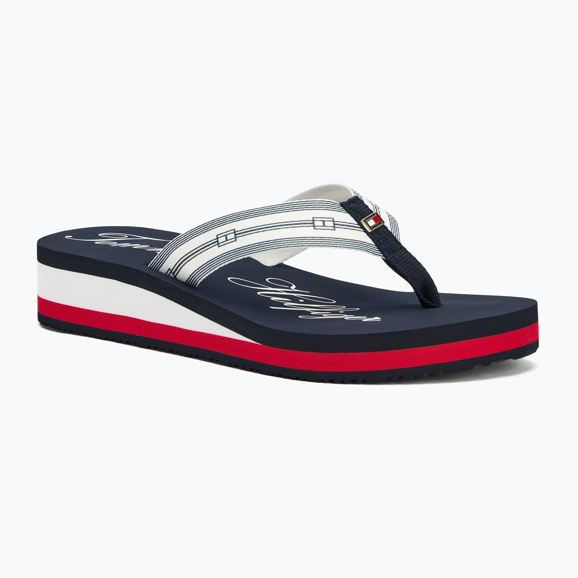 Dámske žabky Tommy Hilfiger Im Th Signature Beach Sandal rwb (Im Th Signature Beach Sandal FW0FW083690G1)