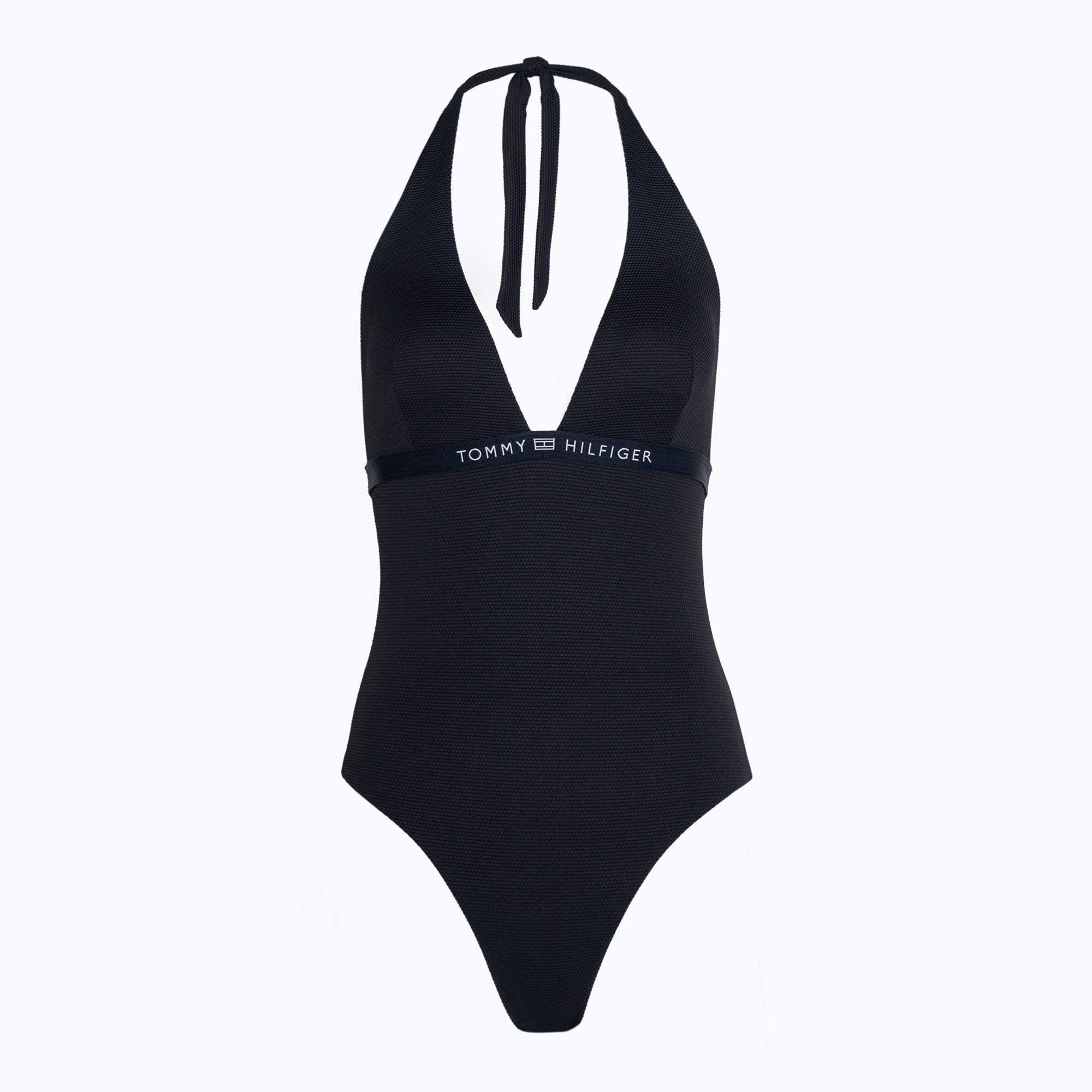 Plavky jednodielne dámske Tommy Hilfiger Halter One Piece Rp desert sky