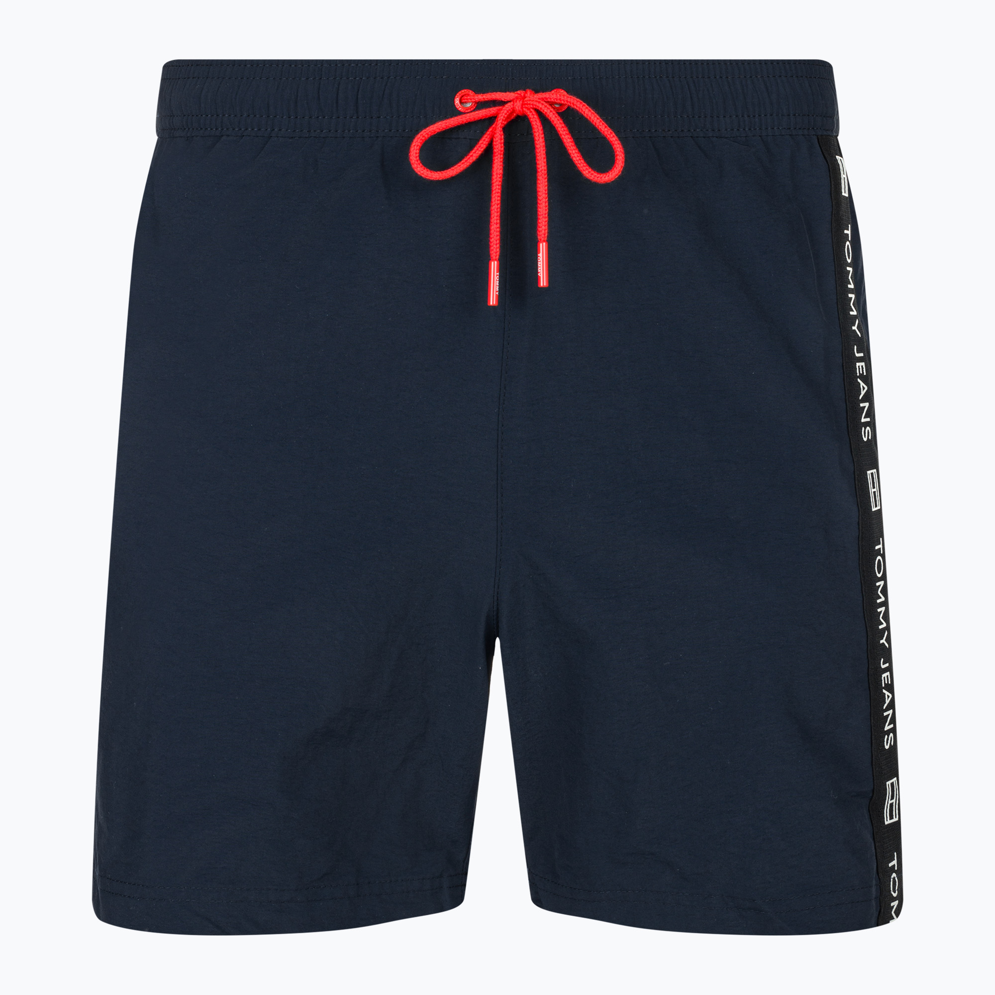 Pánske plavecké šortky Tommy Jeans SF Medium Drawstring Side Tape dark night navy