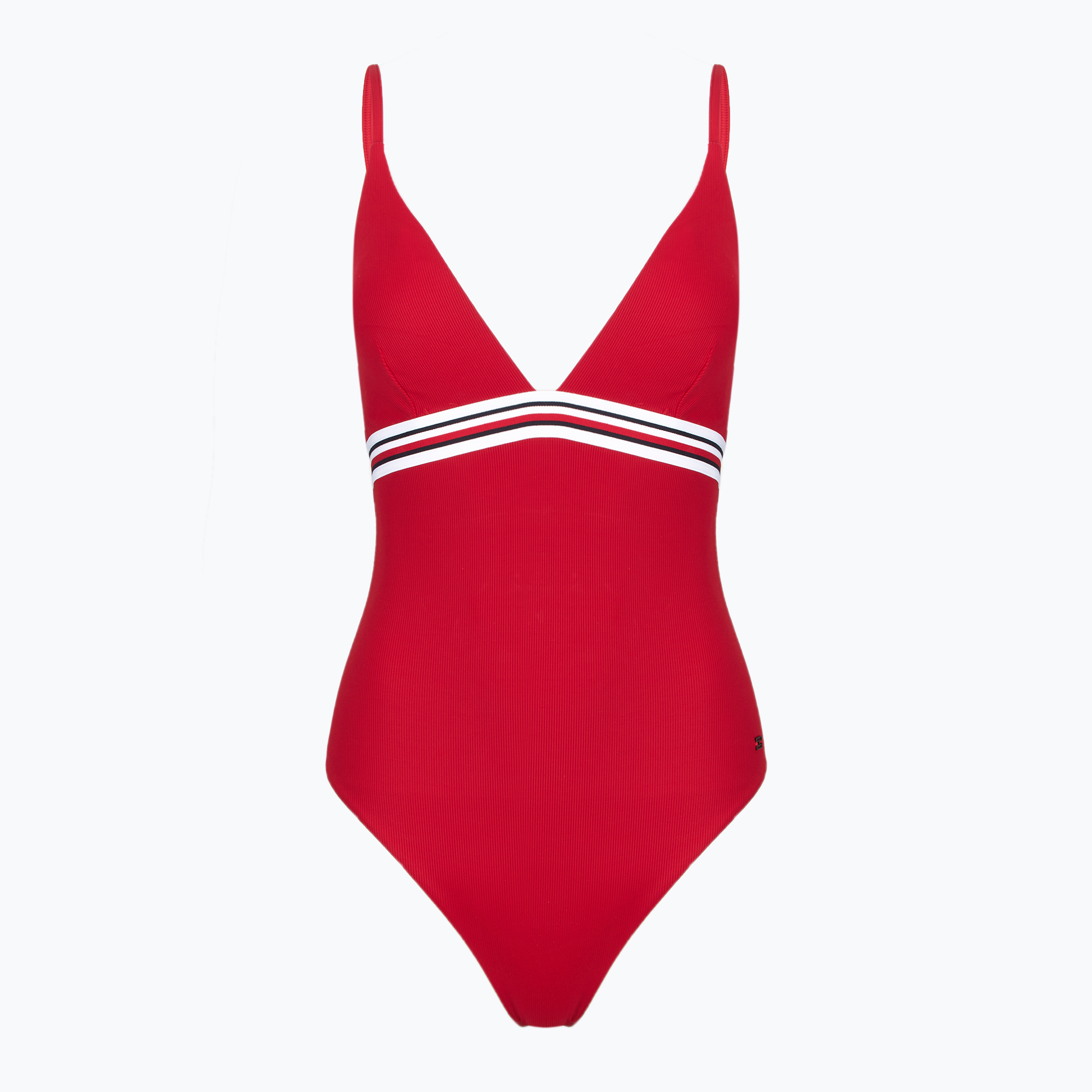 Tommy Hilfiger dámske jednodielne plavky Triangle One Piece Rp Ext primary red (Triangle One Piece Rp Ext UW0UW05847XLG)