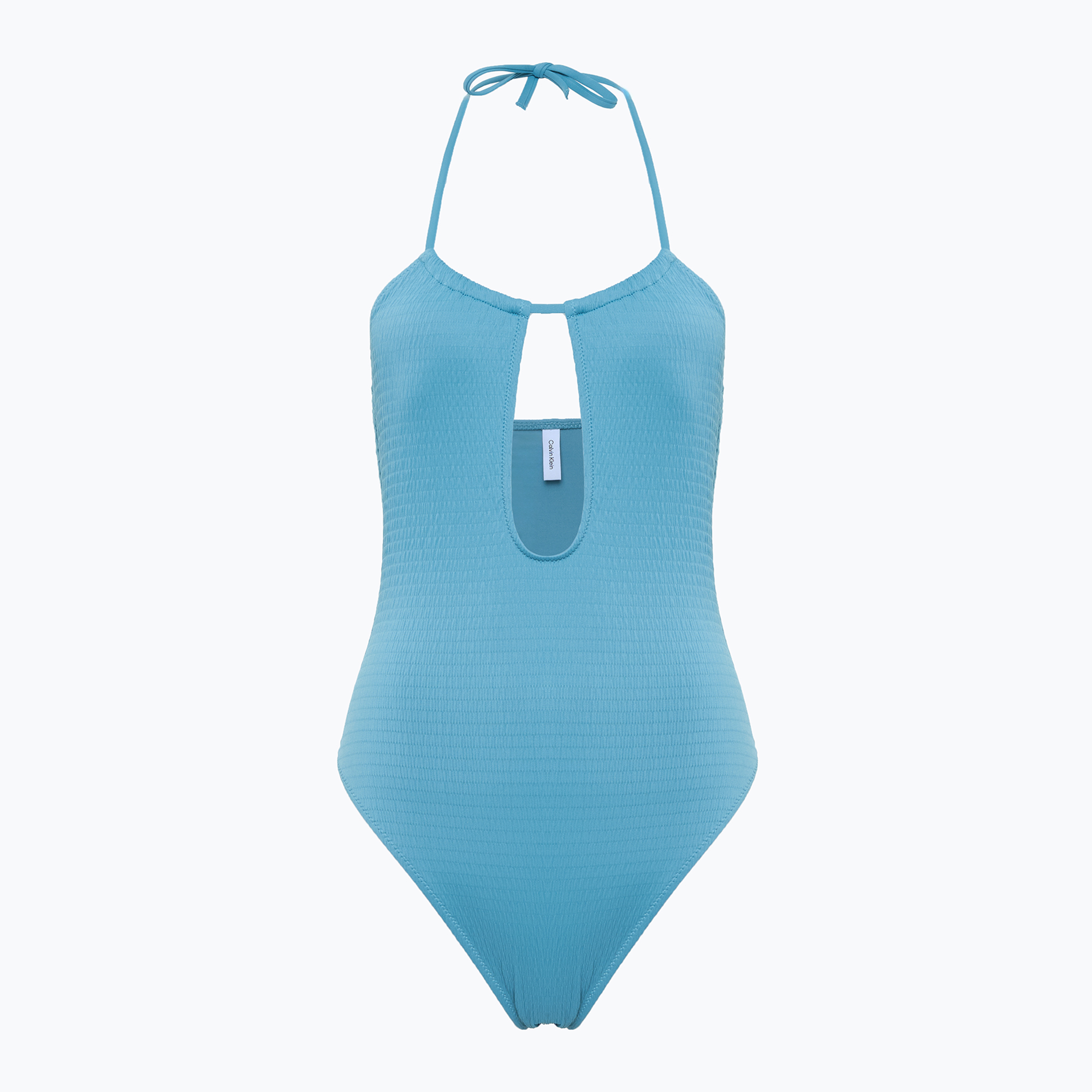 Dámske jednodielne plavky Calvin Klein KW0KW02725 Plunge - RP adriatic blue (Plunge - RP KW0KW02725CAC)