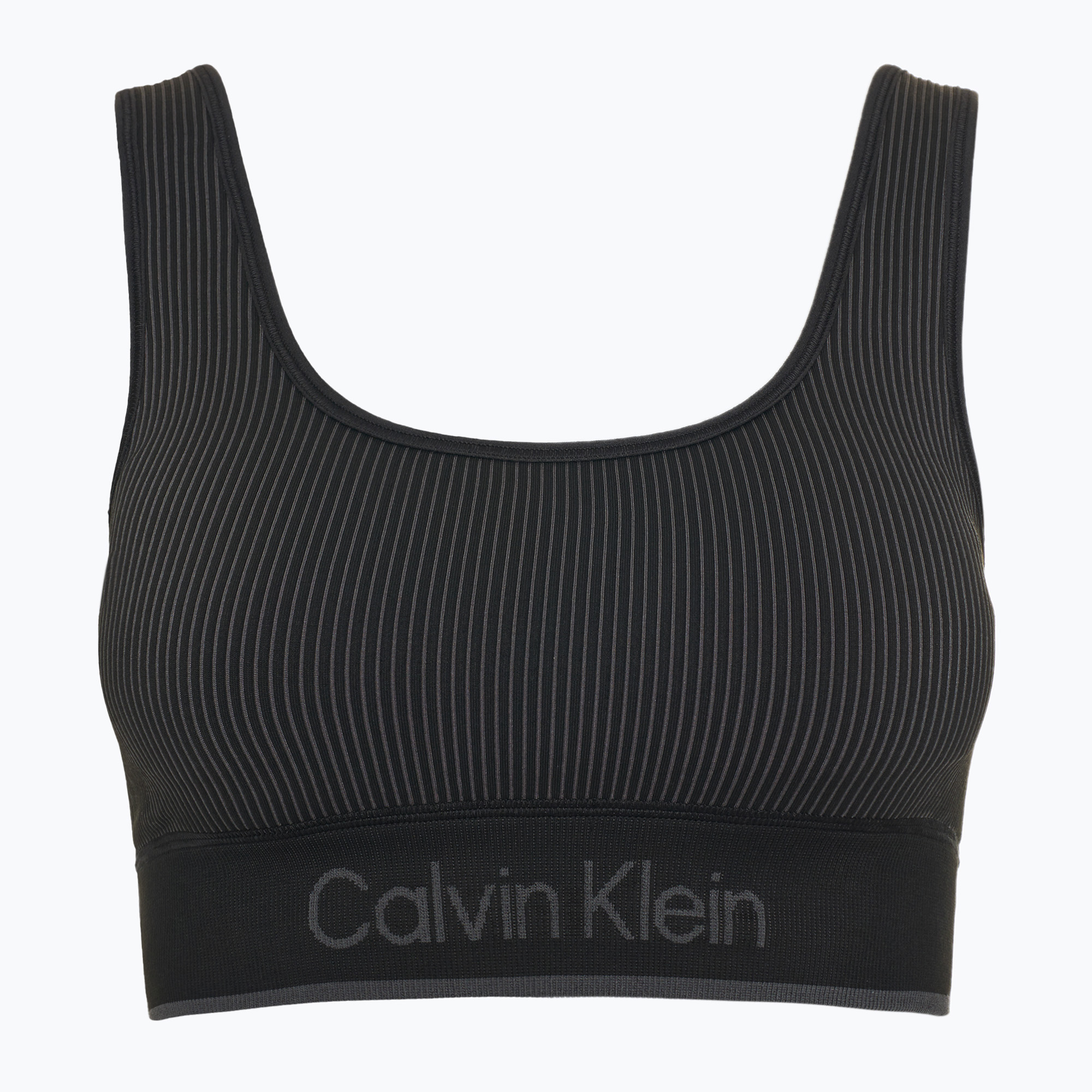 Calvin Klein tréningová podprsenka 00GWS4K220 Seamless Medium Support čierna (Seamless Medium Support 00GWS4K220UB1)