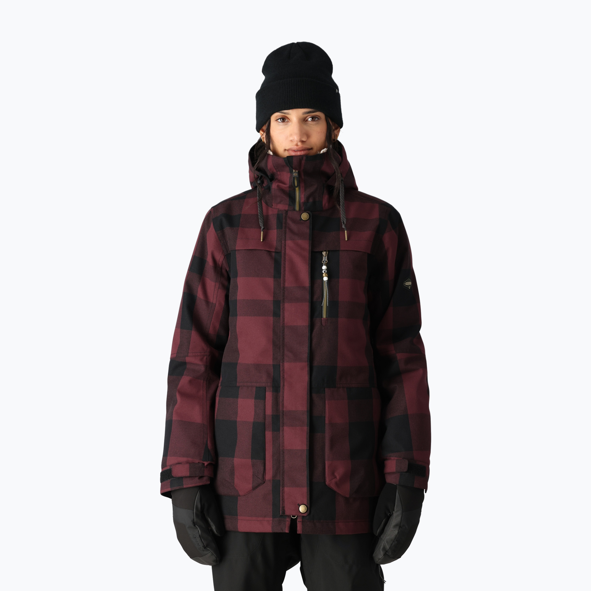 Dámska kockovaná snowboardová bunda 686 Spirit sassafras (Spirit M2W306-SSPL)