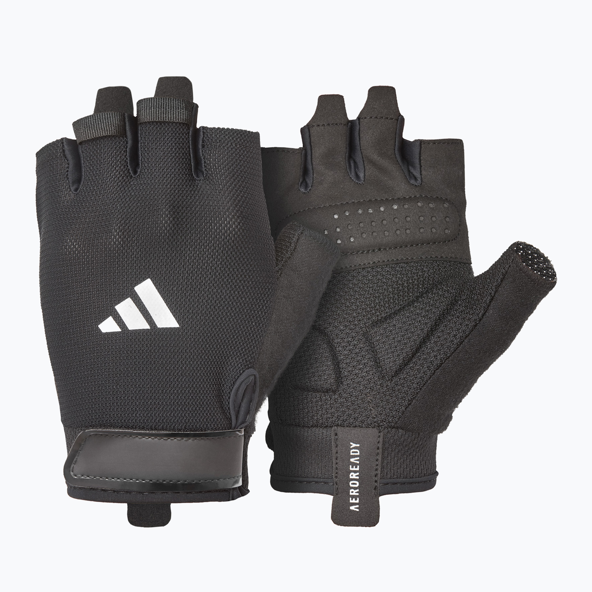 Fitness rukavice adidas Essential Training black/ white (Essential Training Gloves ADGB-15004WH)
