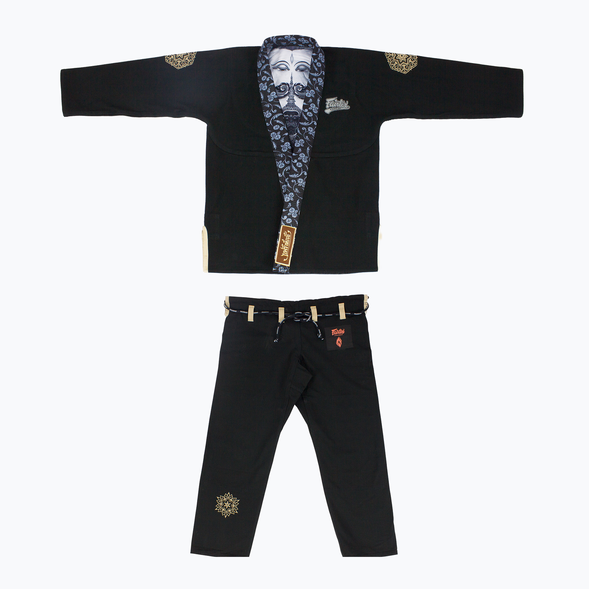 GI na brazílskej juu-jitsu Fairtex "Treeburam" black (Treeburam BJJ3-BK-A4)