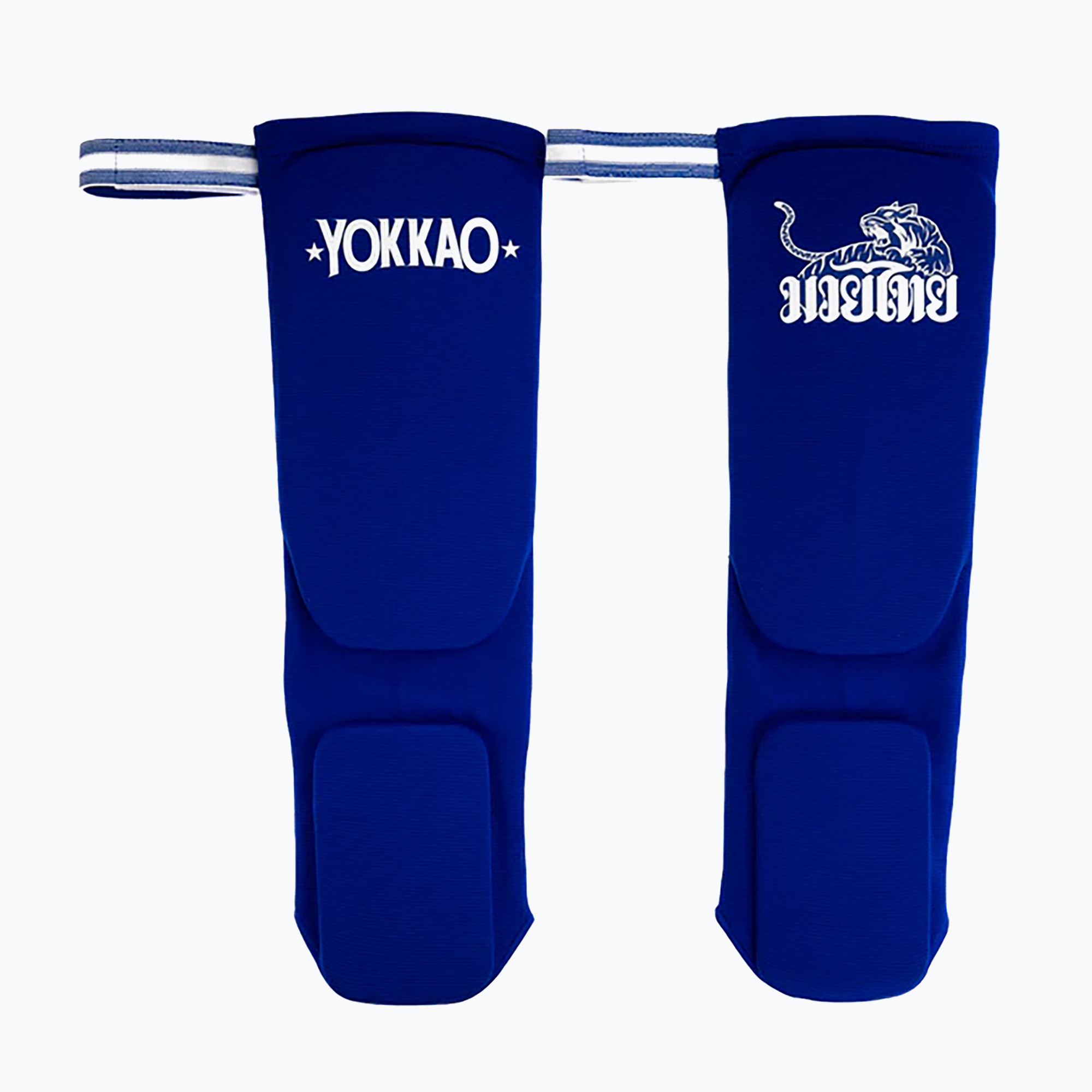 Chrániče holennej kosti YOKKAO Muay Thai Boxing blue cotton