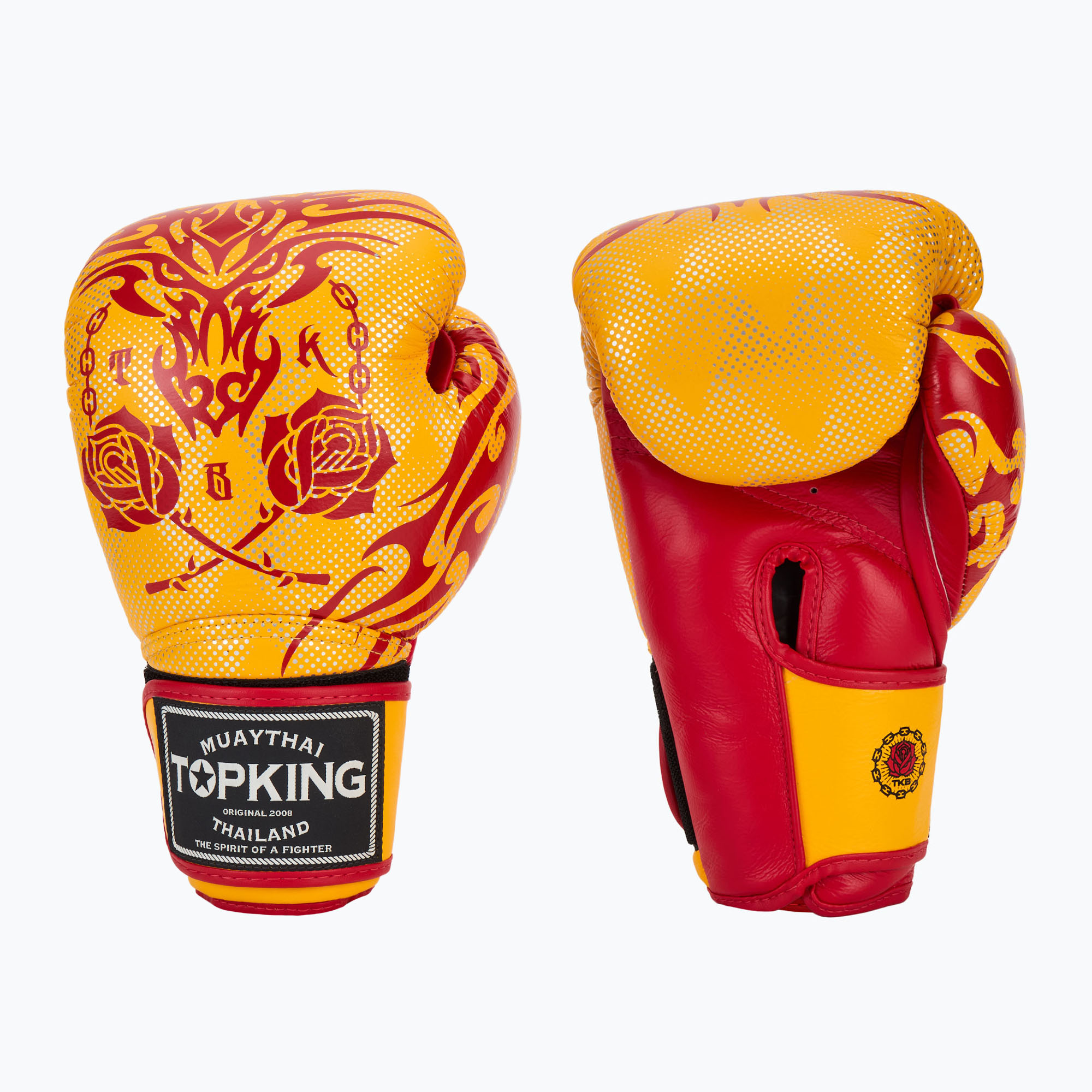 Boxerské rukavice Top King Boxing Dragon yellow (Boxing Dragon TKBGDG-YW)