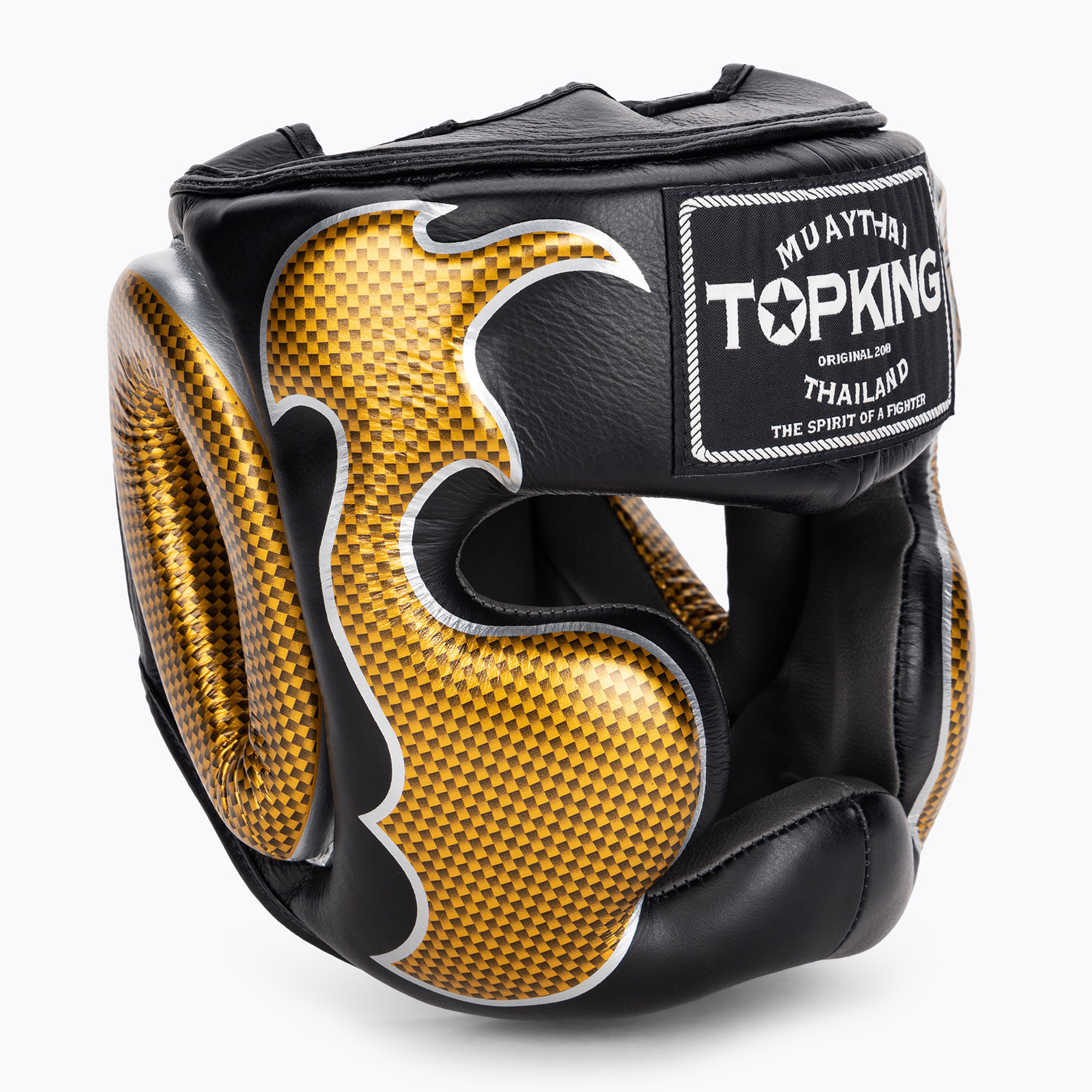 Boxerská prilba Top King Empower black/gold (Empower TKHGEM-01-BK-GD)