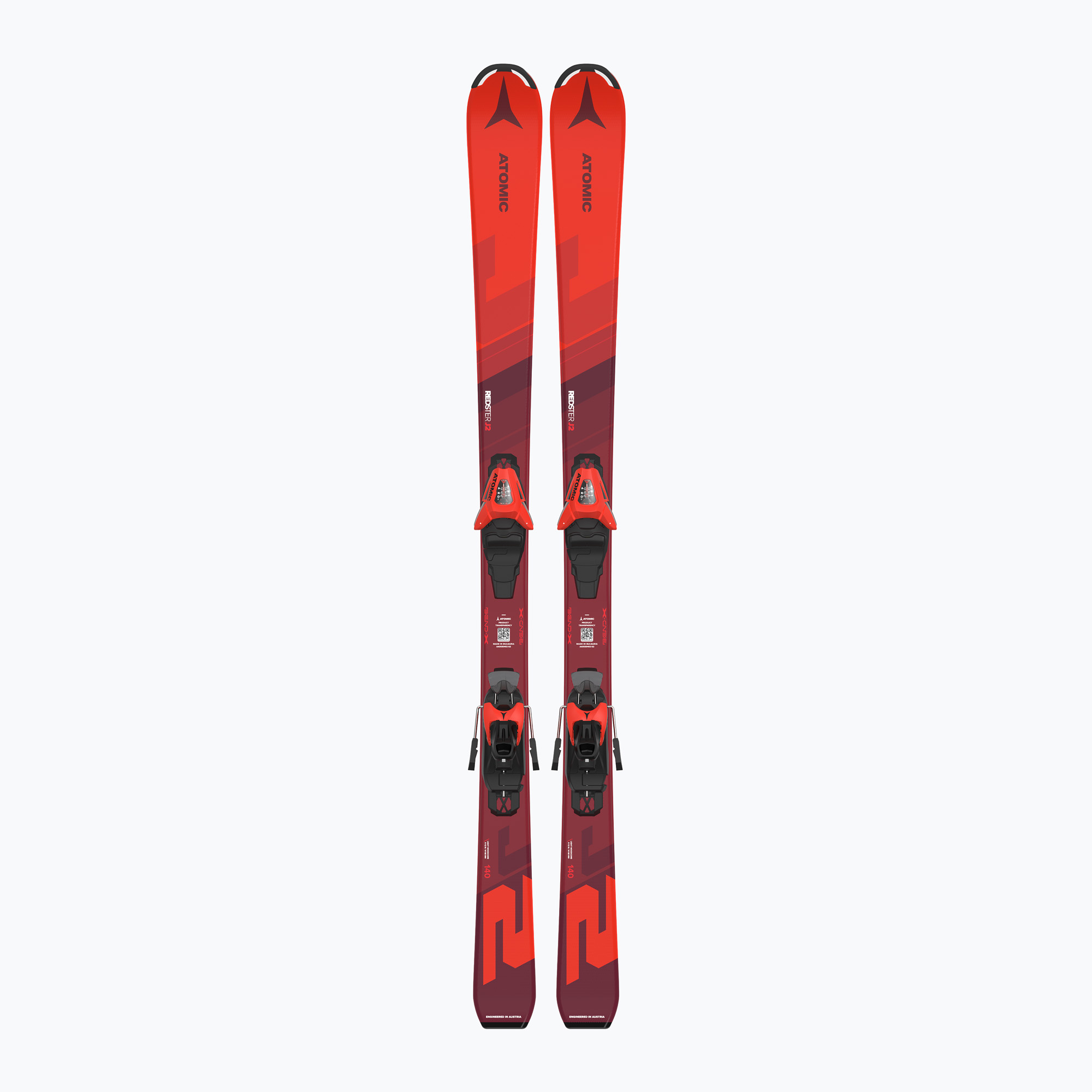 Detské zjazdové lyže Atomic Redster J2 JTM + viazanie C5 GW red