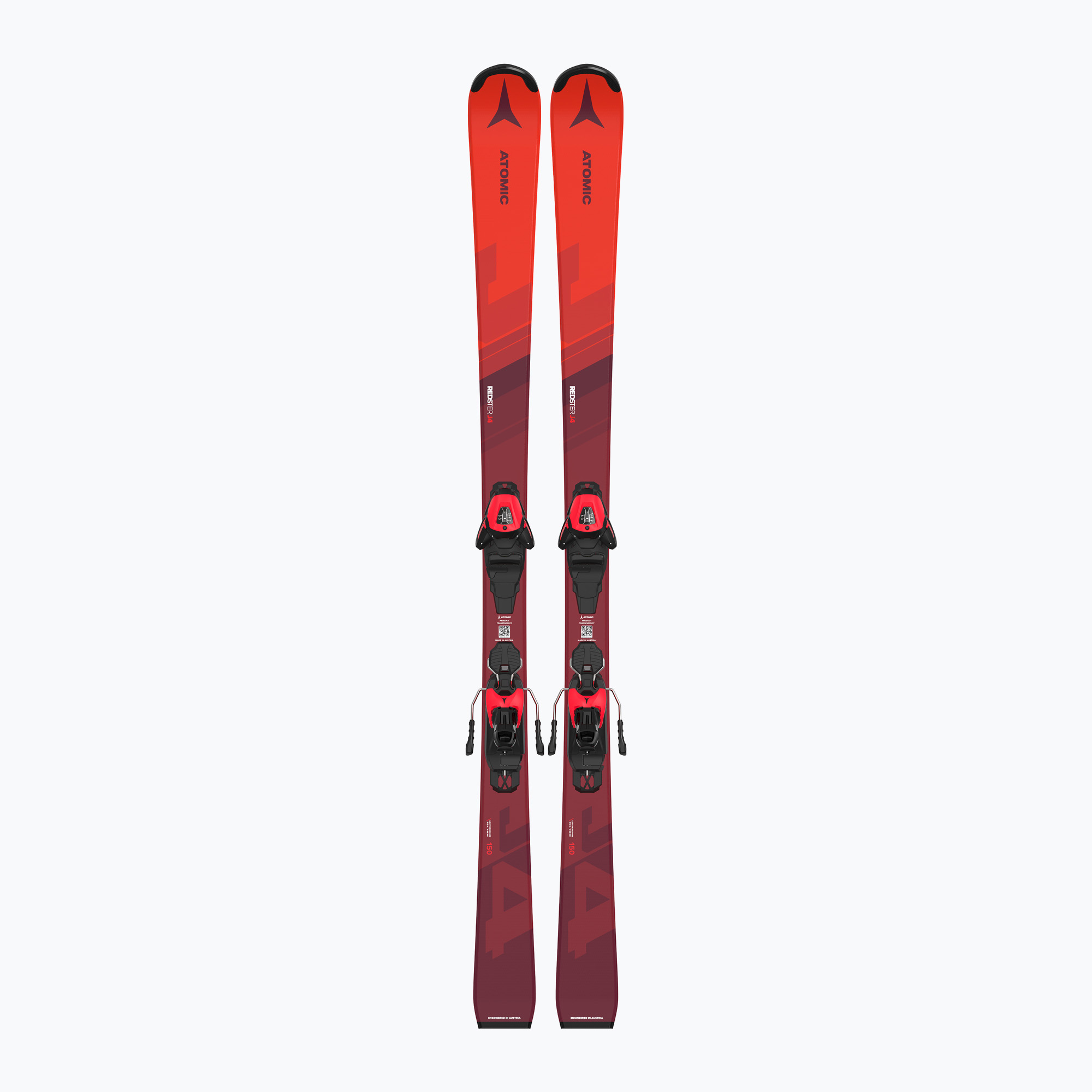 Detské zjazdové lyže Atomic Redster J4 JTM + viazanie L6 GW red