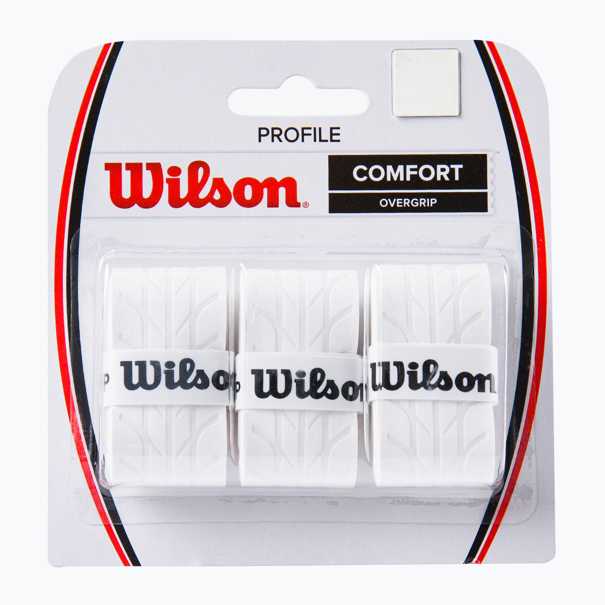 Obaly na tenisové rakety Wilson Profile Overgrip 3 ks biele WRZ4025WH+