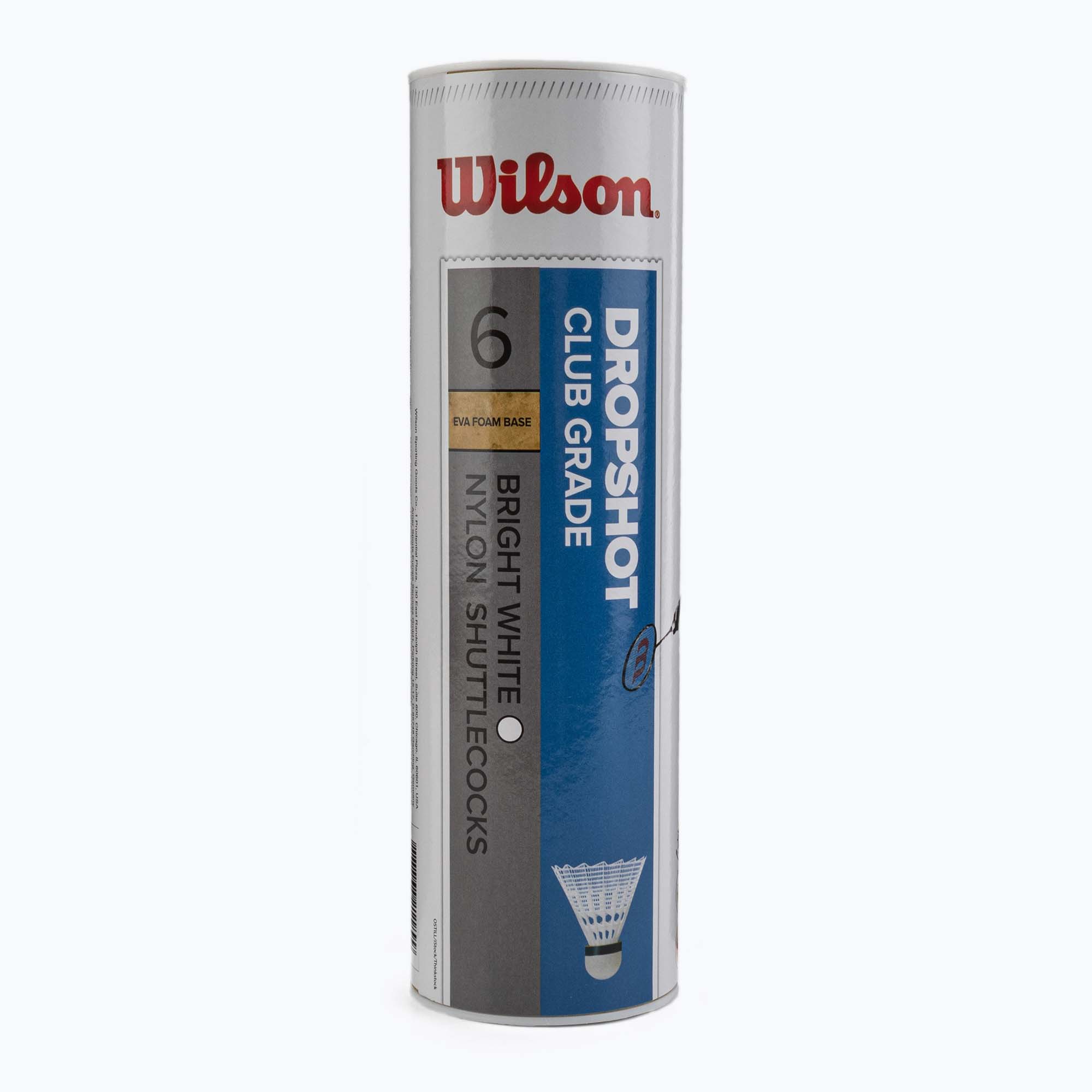 Wilson Dropshot bedmintonové raketoplány 6 ks biele WRT6046WH