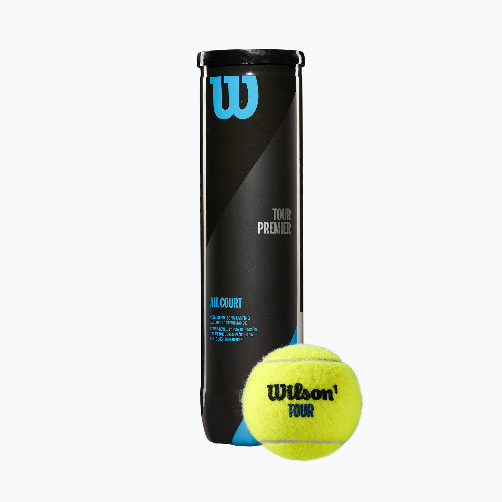 Wilson Tour Premier All Ct tenisové loptičky 4 ks žlté WRT119400