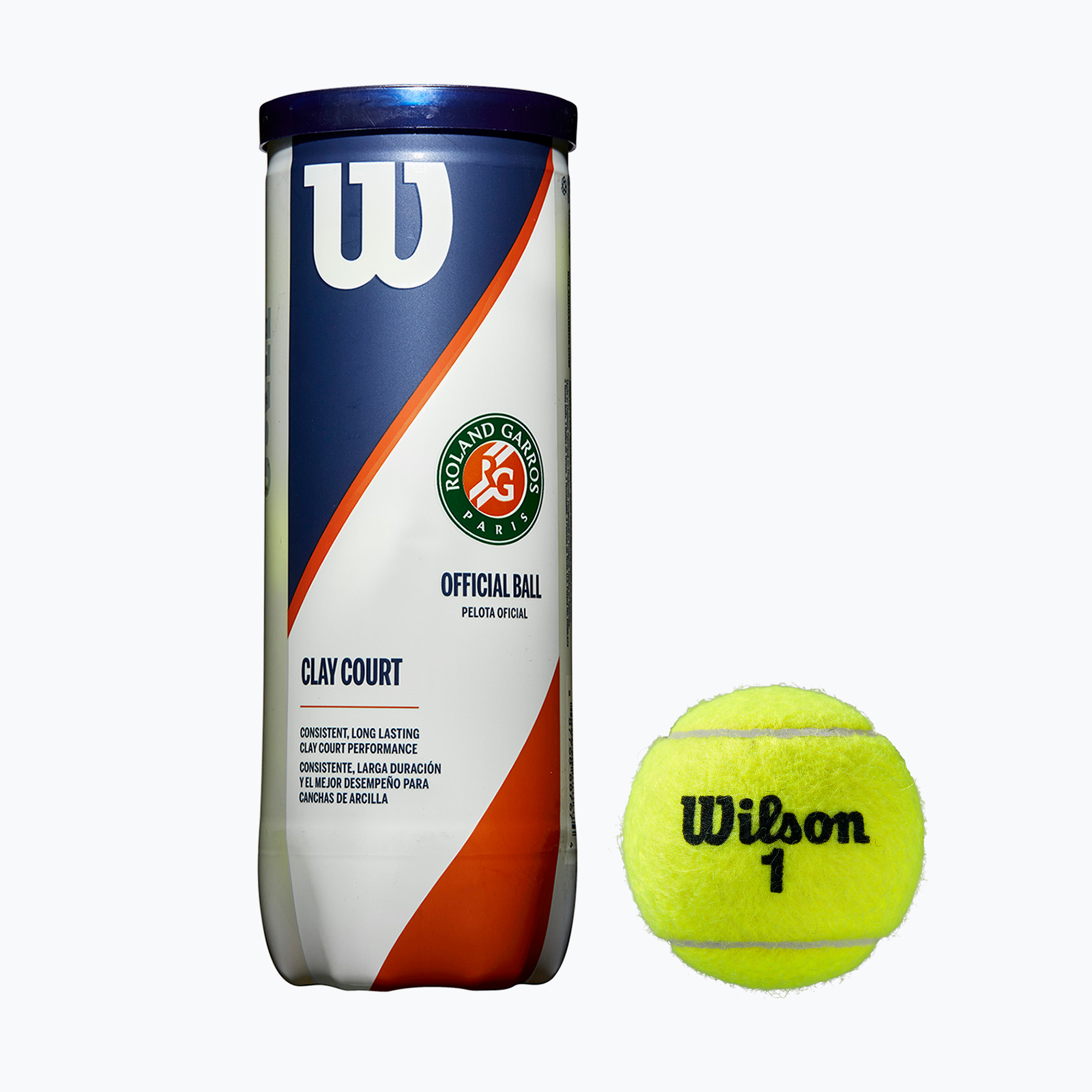 Wilson Roland Garros Clay Ct tenisové loptičky 3 ks žlté WRT125000