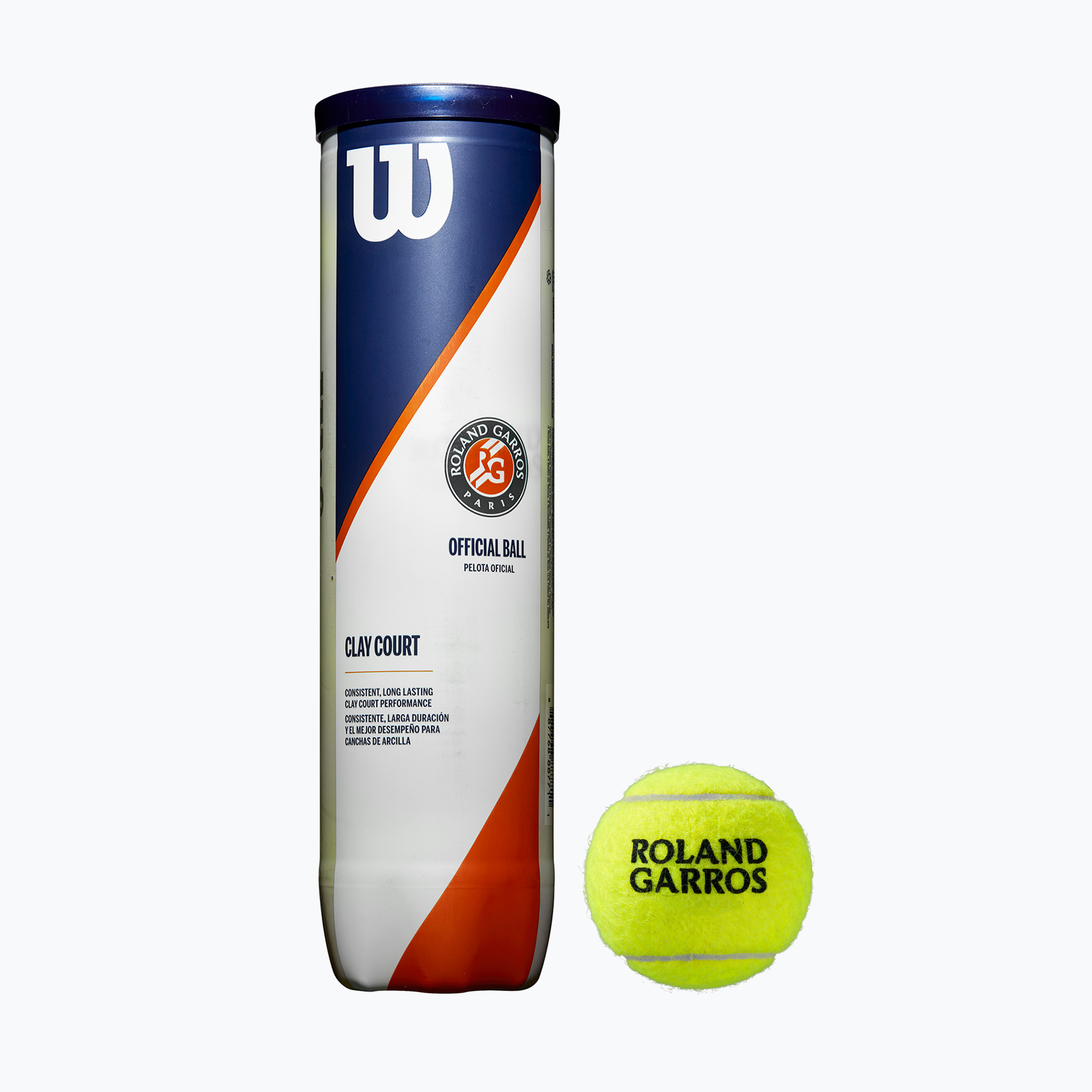 Wilson Roland Garros Clay Ct tenisové loptičky 4 ks žlté WRT115000