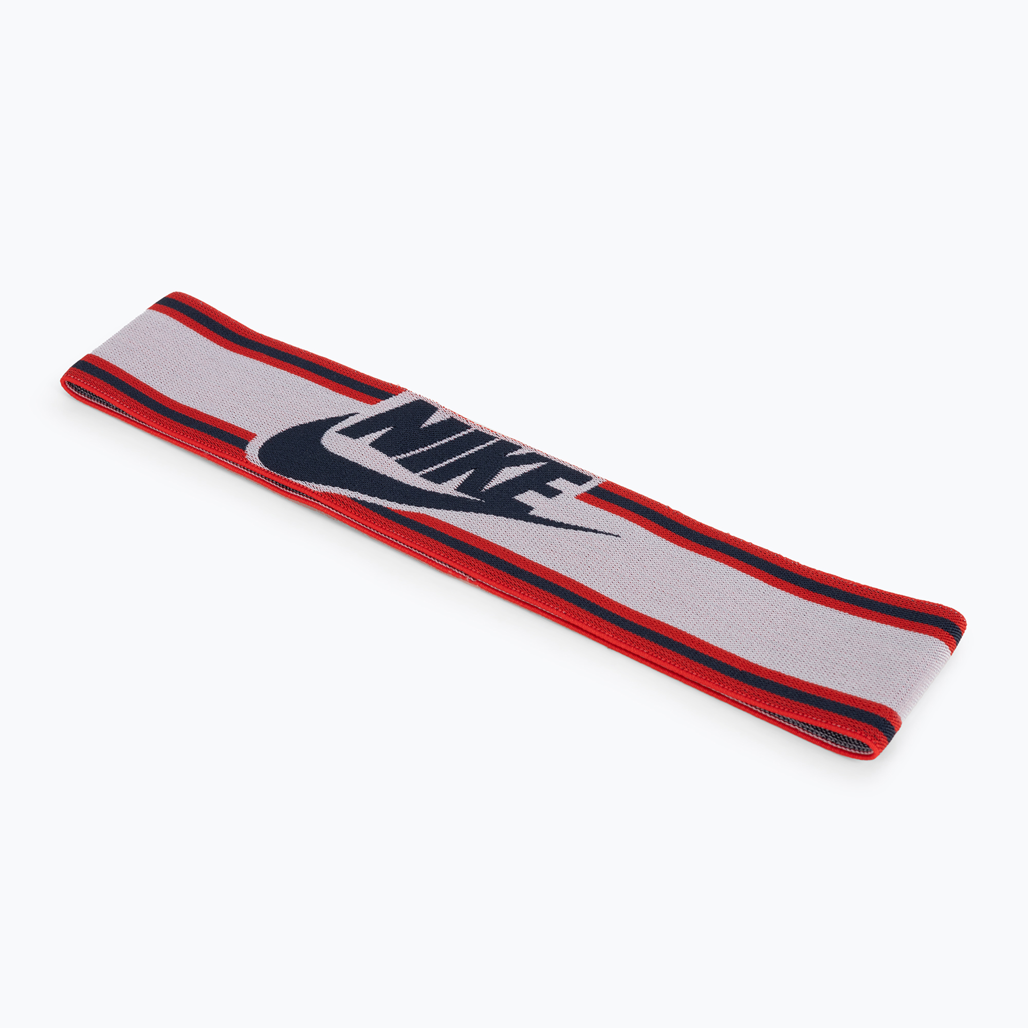 Pánska elastická čelenka Nike biela a červená N1003550-123 (Elastic Headband N1003550)