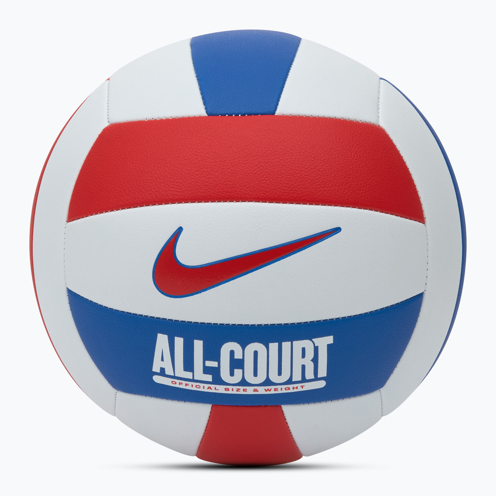 Volejbalová lopta Nike All Court Volleyball white/university red/game royal/university red veľ. 5 (All Court Volleyball N1009072-124)