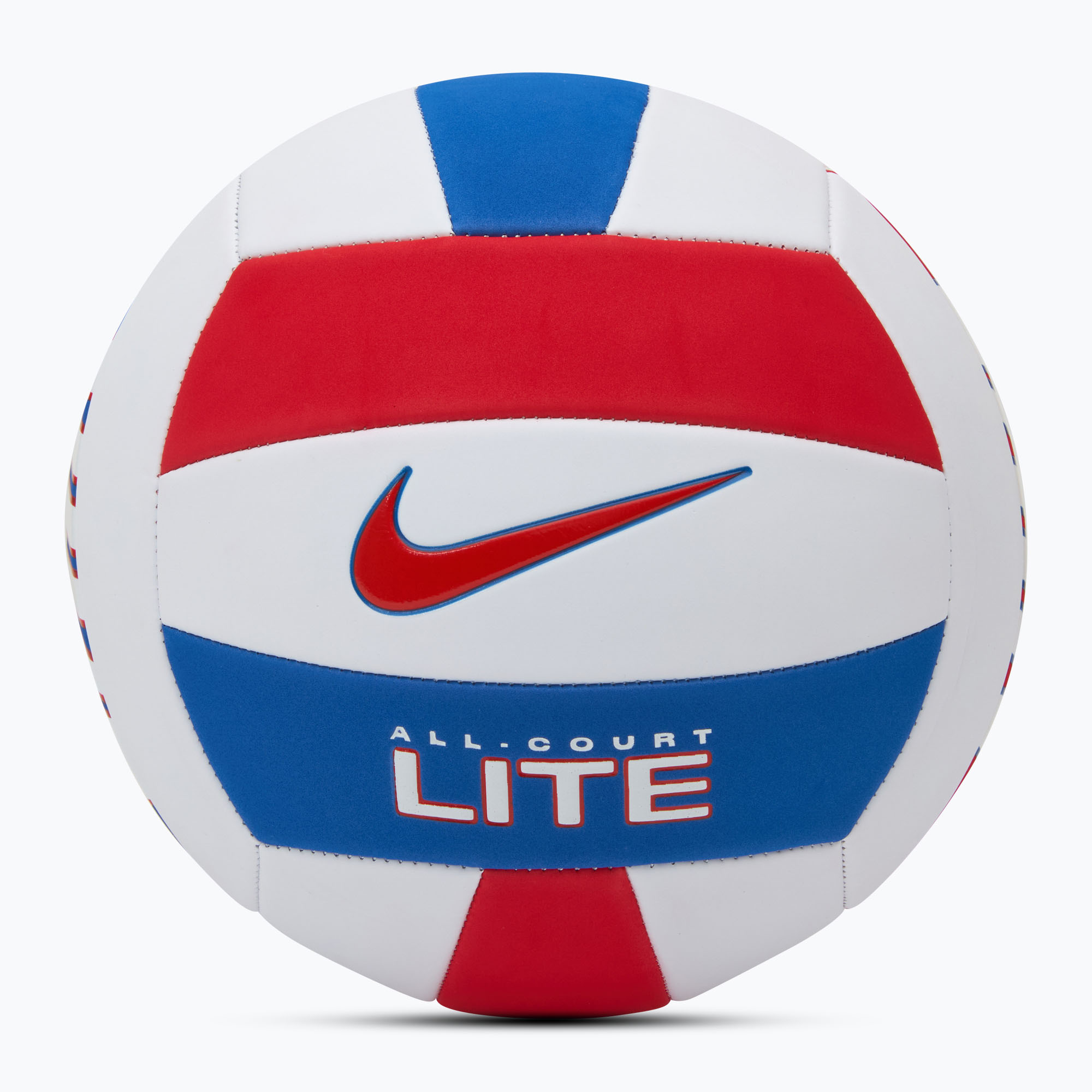 Volejbalová lopta Nike All Court Lite Volleyball white/university red/game royal/university red veľ. 5 (All Court Lite Volleyball N1009071-124)
