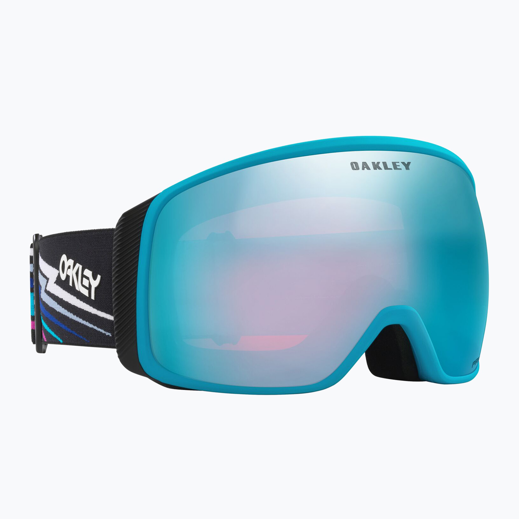 Lyžiarske okuliare Oakley Flight Tracker L black bolt/prizm snow sapphire iridium (Flight Tracker OO7104-78)