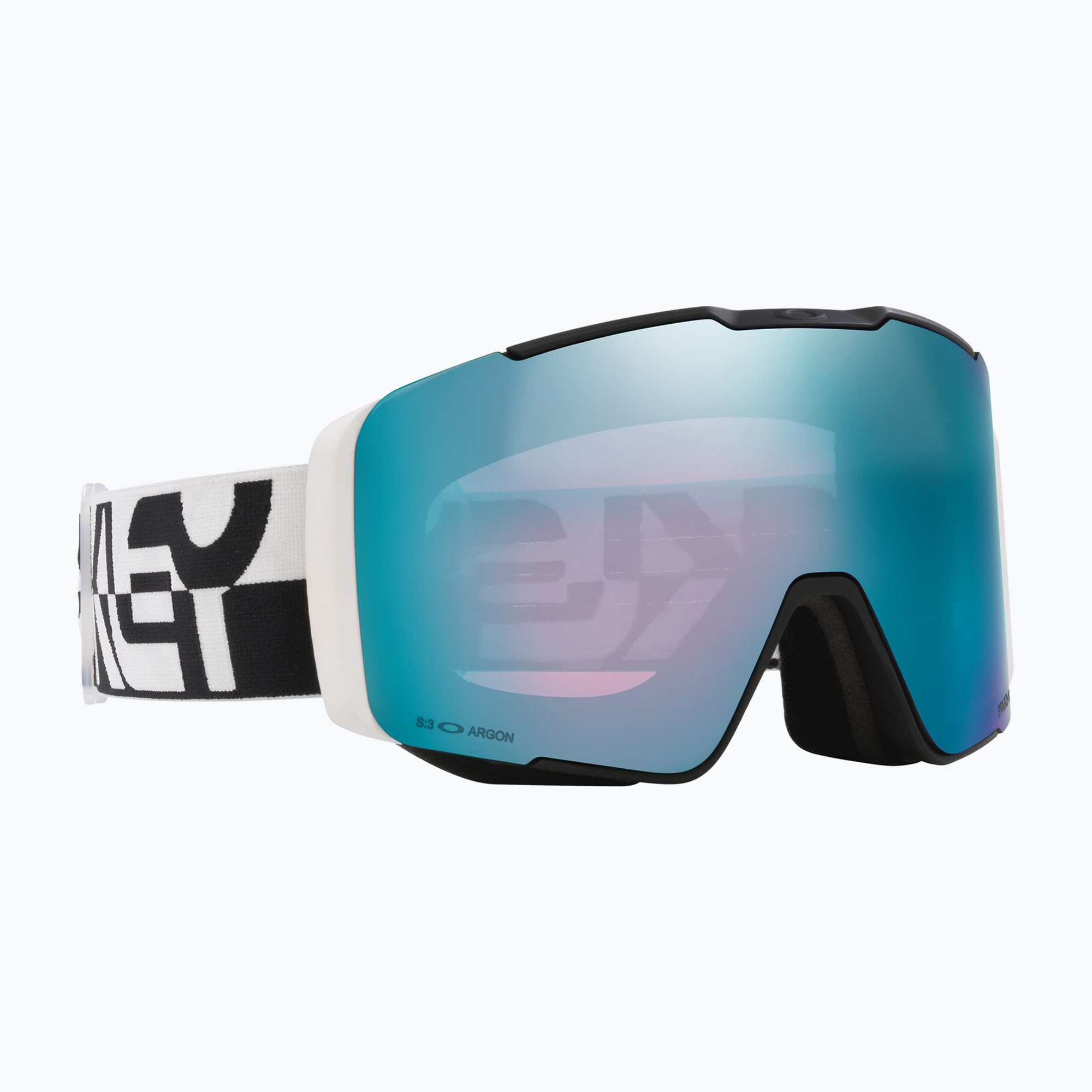 Lyžiarske okuliare Oakley Line Miner Pro L black white duality/prizm sapphire/prizm torch (Line Miner Pro OO7136-10)