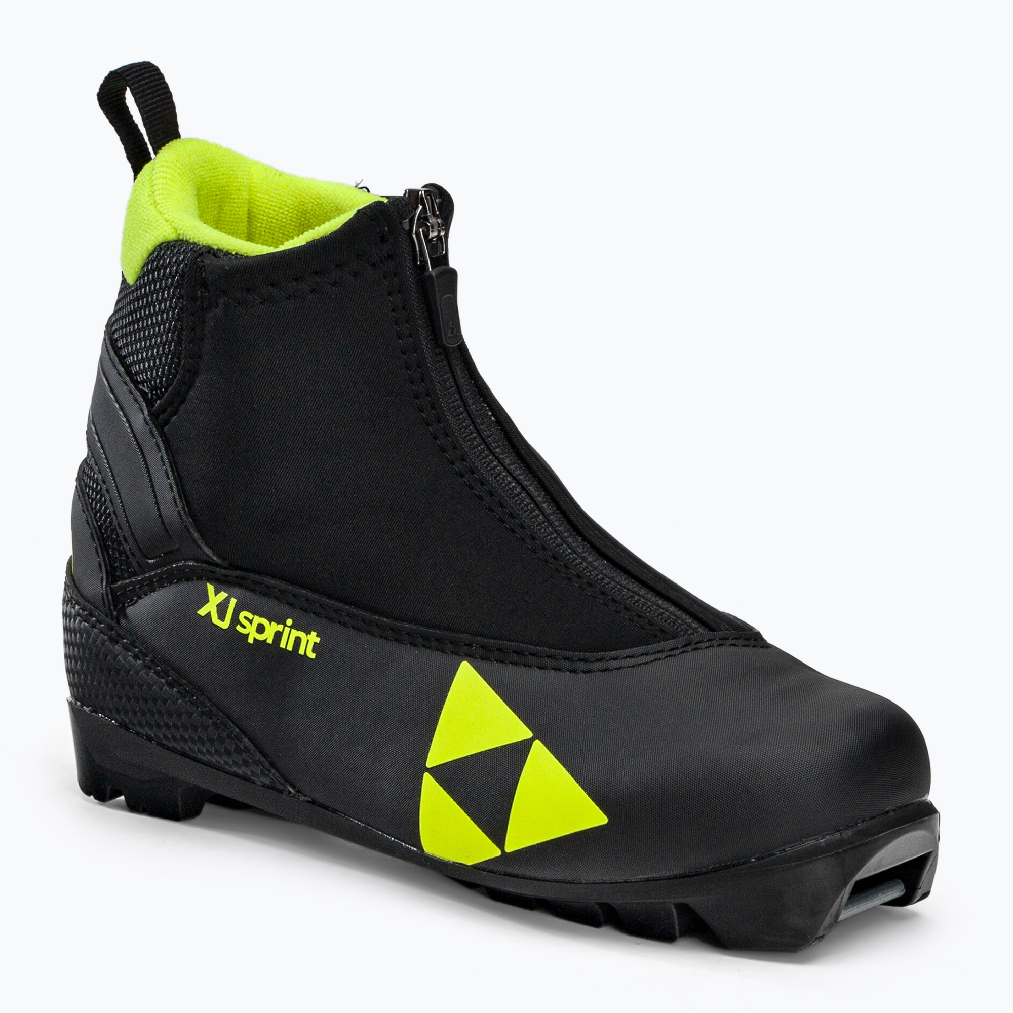 Detské topánky na bežecké lyžovanie Fischer XJ Sprint čierno-žlté S4821,31