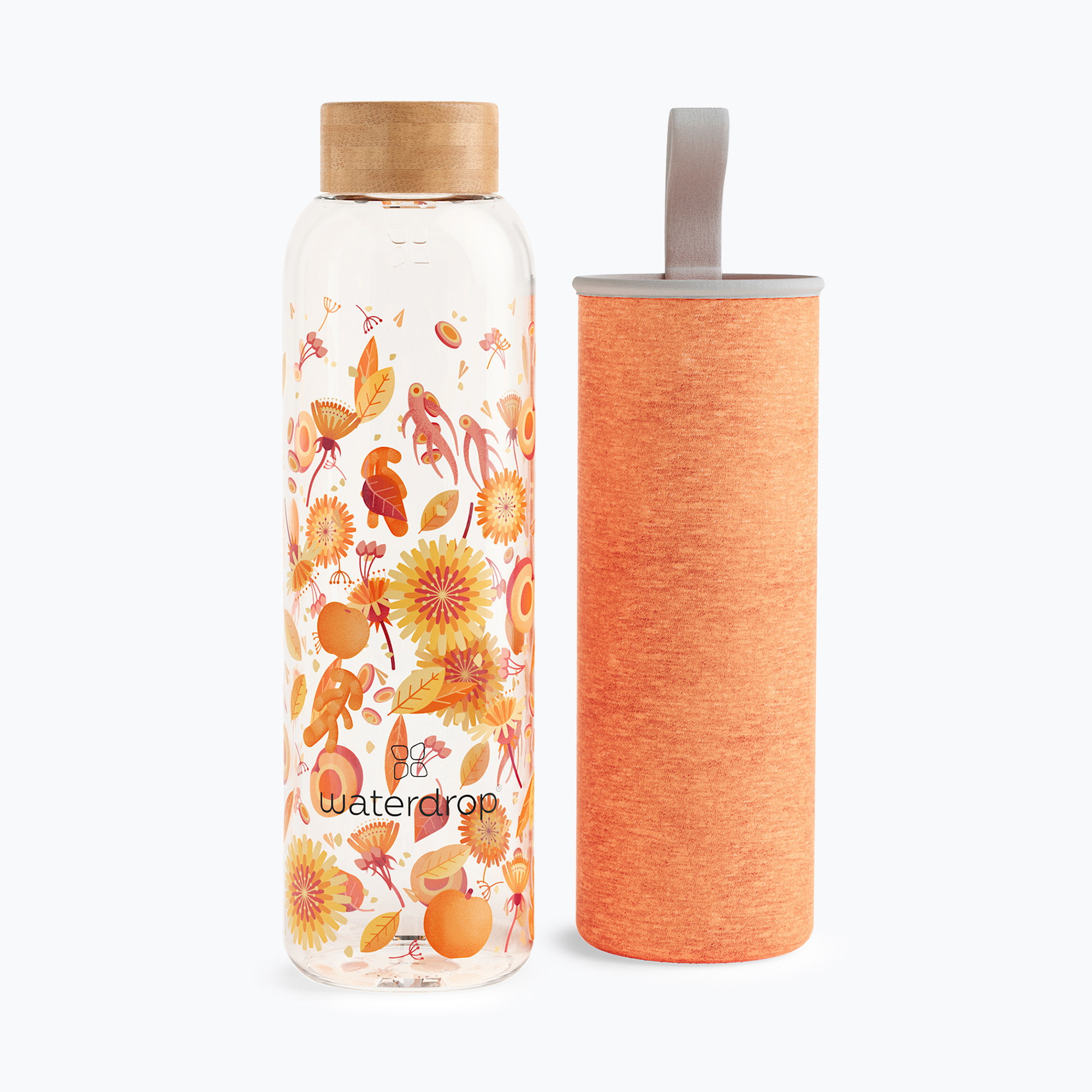 Fľaša Waterdrop Glass 600 ml youth (Glass Youth MICROBOTTLE)
