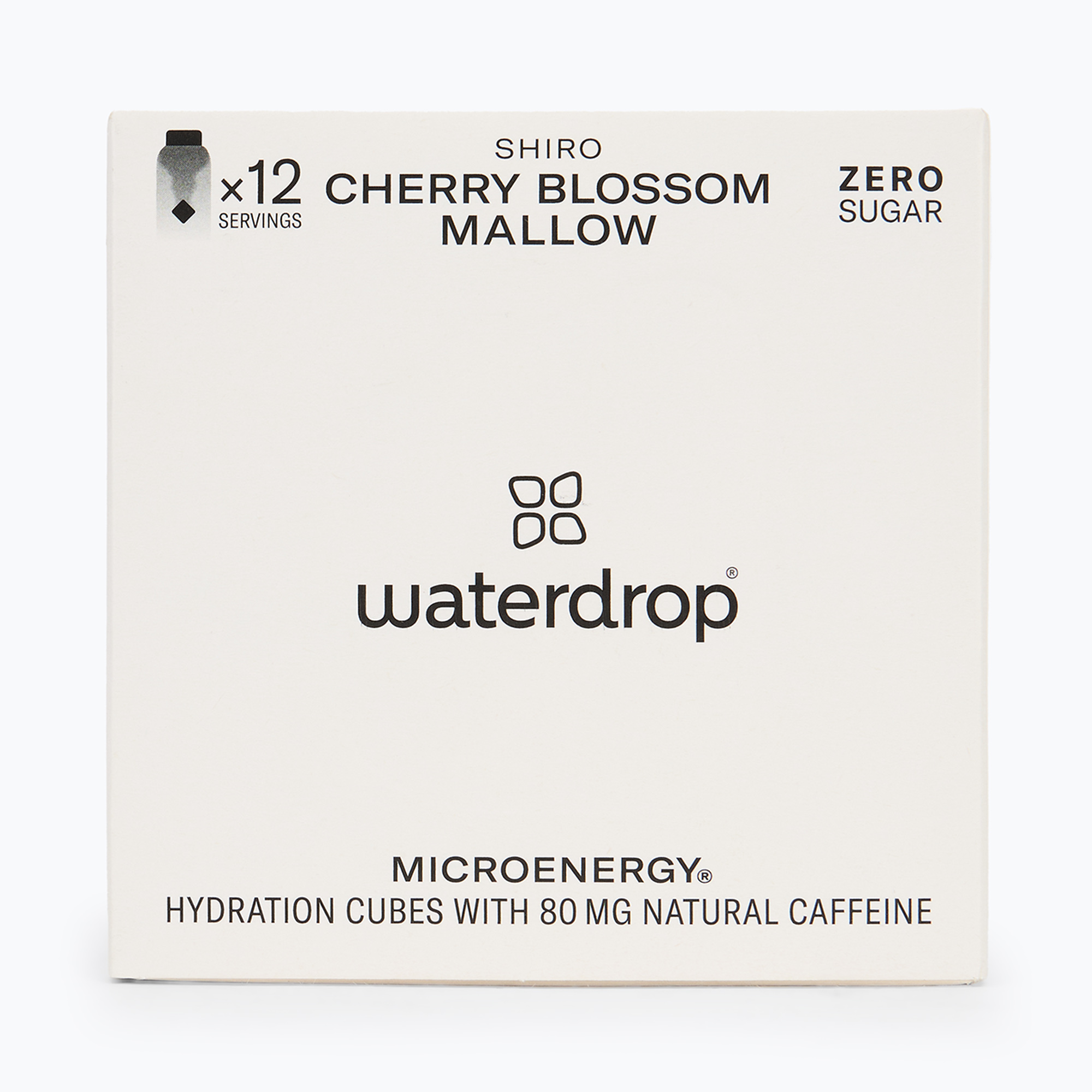 Energetický nápoj Microenergy waterdrop energy drink Shiro 12 kociek cherry blossom/mallow
