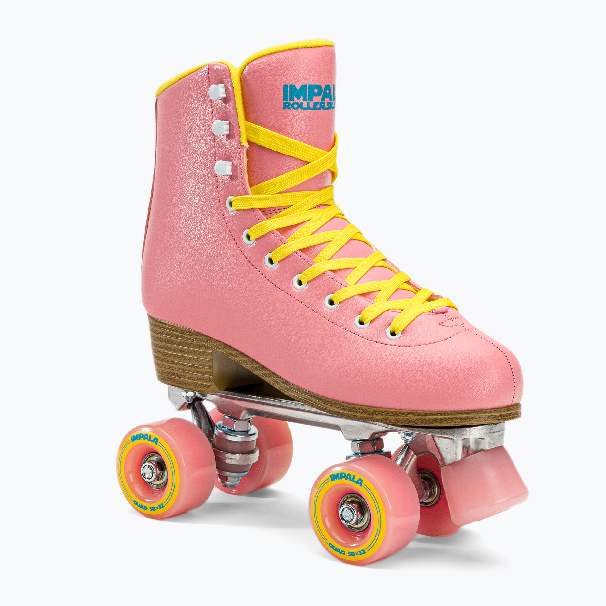 Dámske korčule IMPALA Quad Skates ružovo-žlté