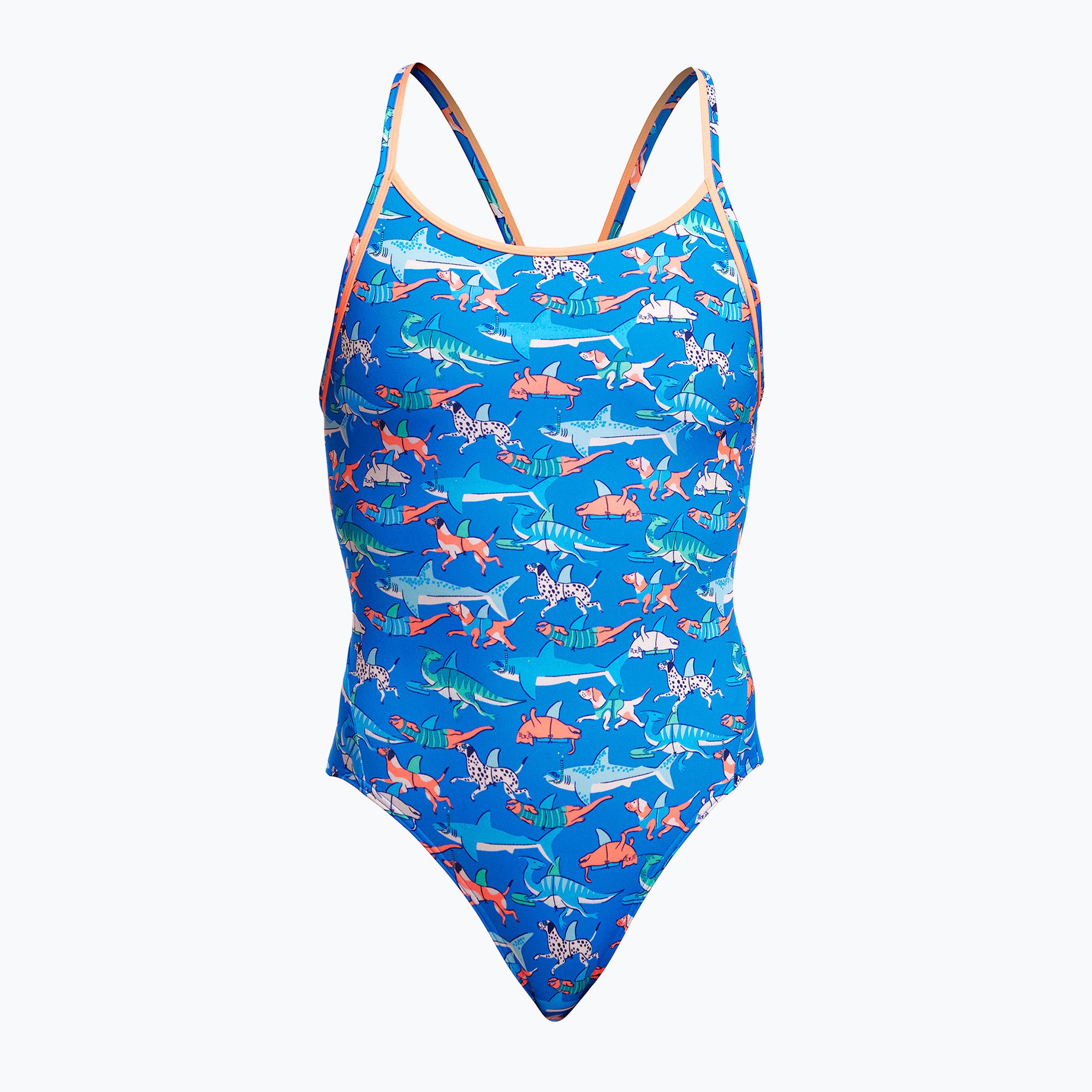 Dámske jednodielne plavky Funkita Diamond Back One Piece fin swimming (Diamond Back One Piece FKS033L7189110)