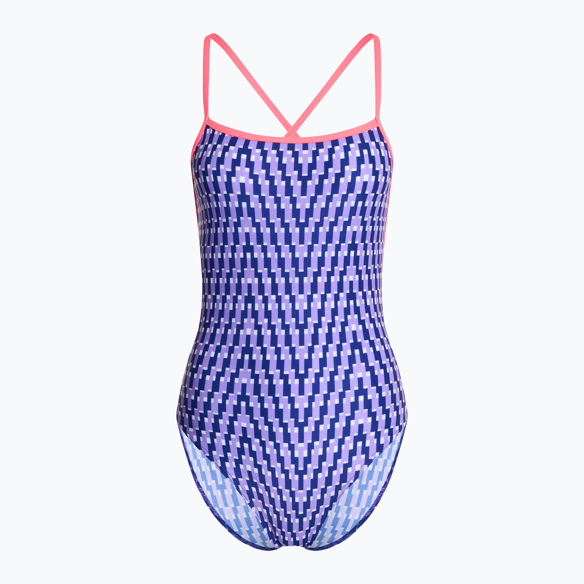 Dámske jednodielne plavky Funkita Strapped In One Piece future dusk (Strapped In One Piece FKS034L7201608)