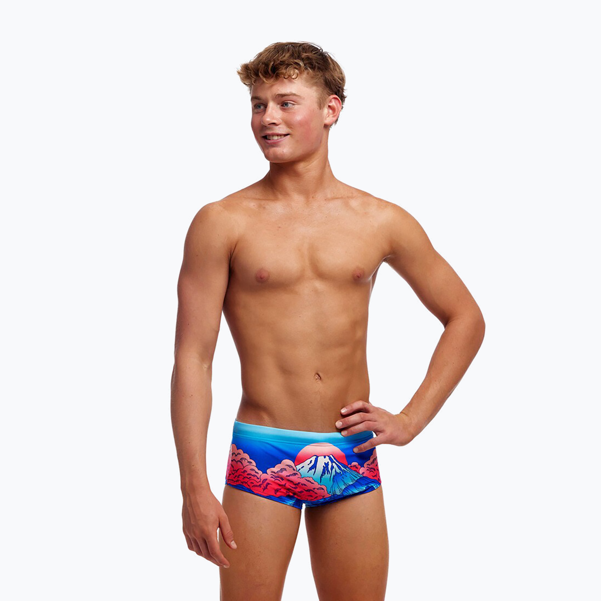 Detské plavecké šortky Funky Trunks Sidewinder smokin hot (Sidewinder Trunks FTS015B7198824)