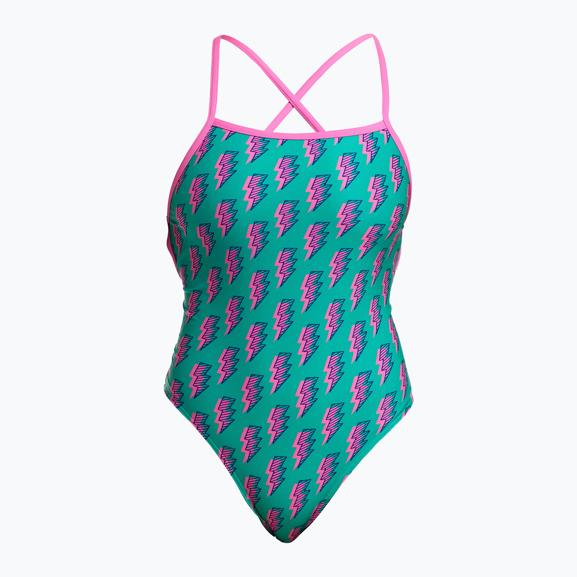 Detské jednodielne plavky Funkita Strapped In One Piece zip zap